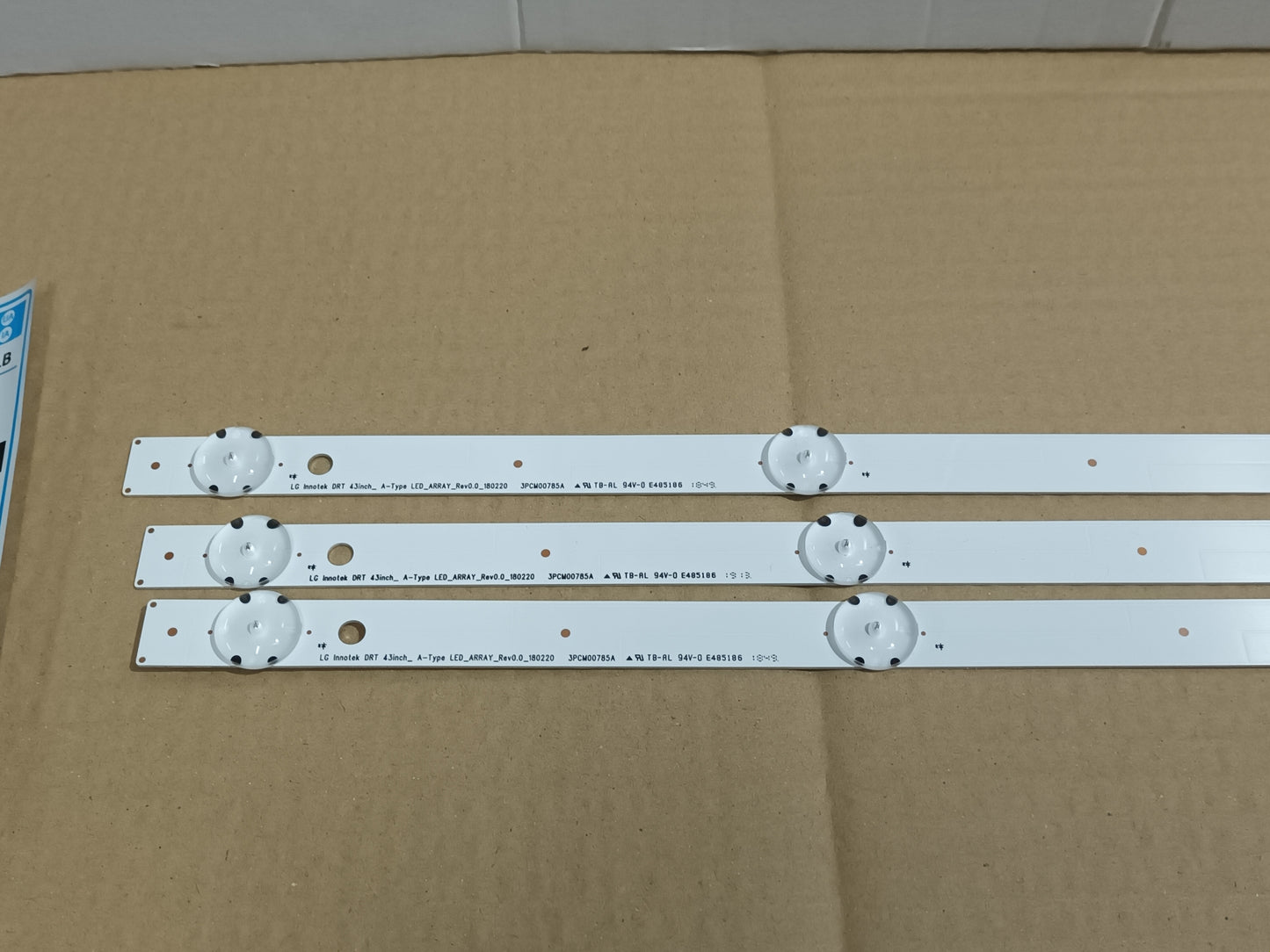 LG43UN71006LB, KIT 3 TIRAS LED, NUEVAS (ref,105)