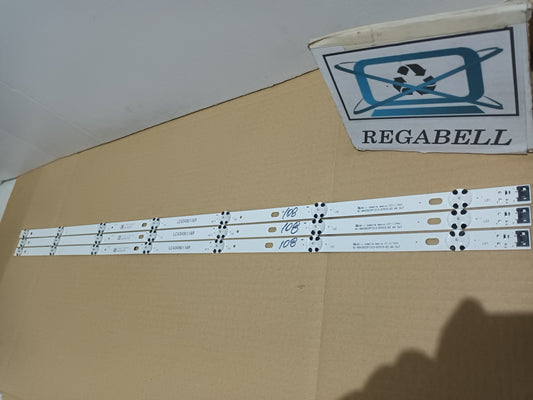 KIT de 3 tiras de RETROILUMINACION de LG43UN711C0ZB