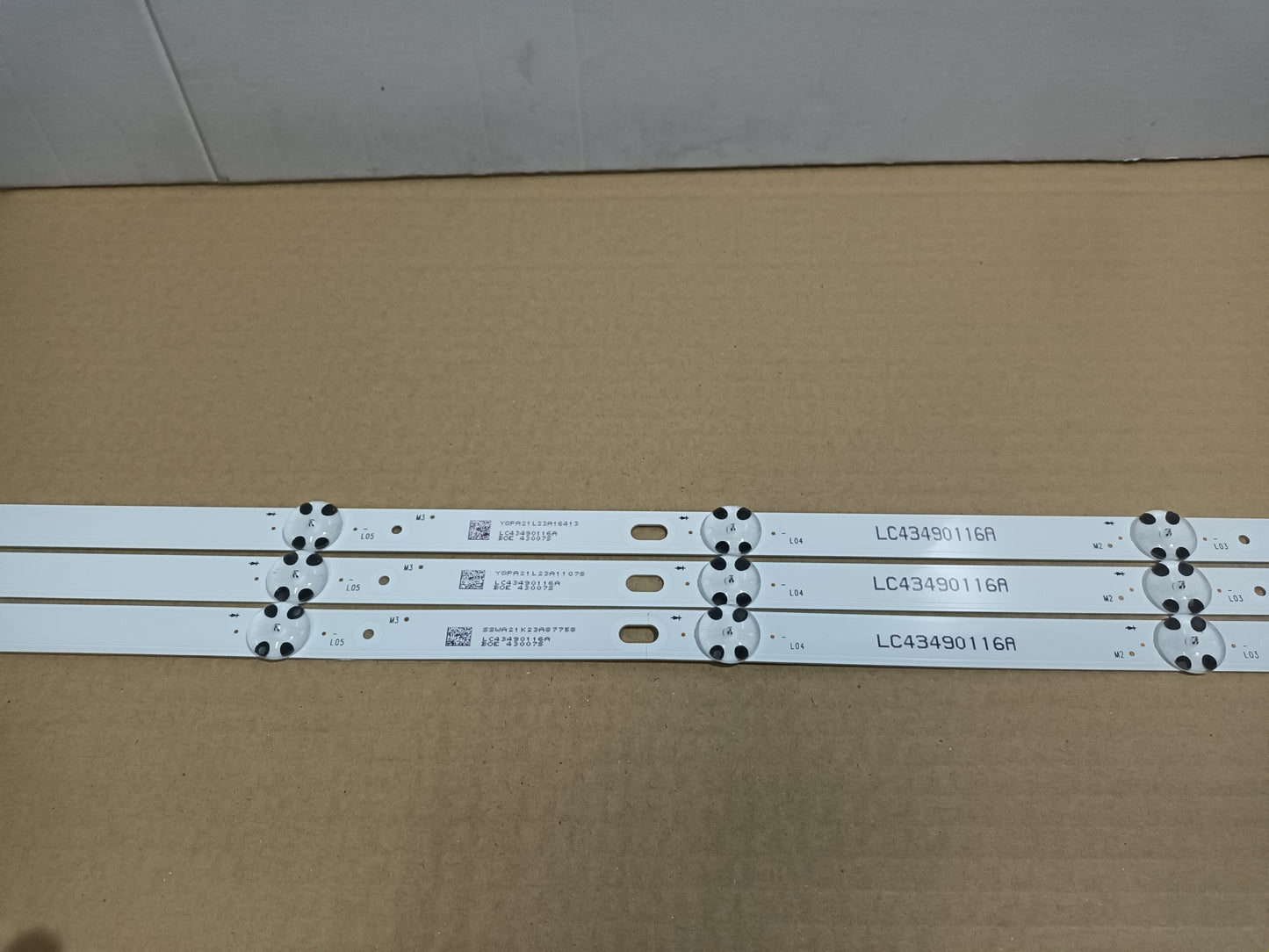 LG43UN711C0ZB, KIT 3 TIRAS LED, NUEVAS (ref,108)