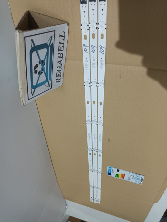 LG43LJ594V-ZA, KIT 3 TIRAS LED, NUEVAS (ref,109)