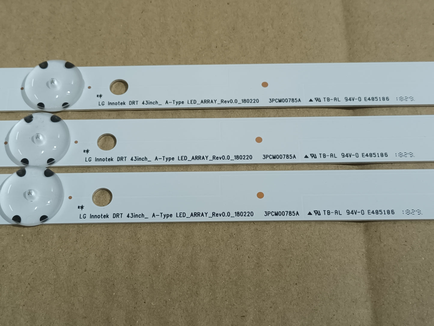 LG43UK6400PLF, KIT 3 TIRAS LED, NUEVAS (ref,110)