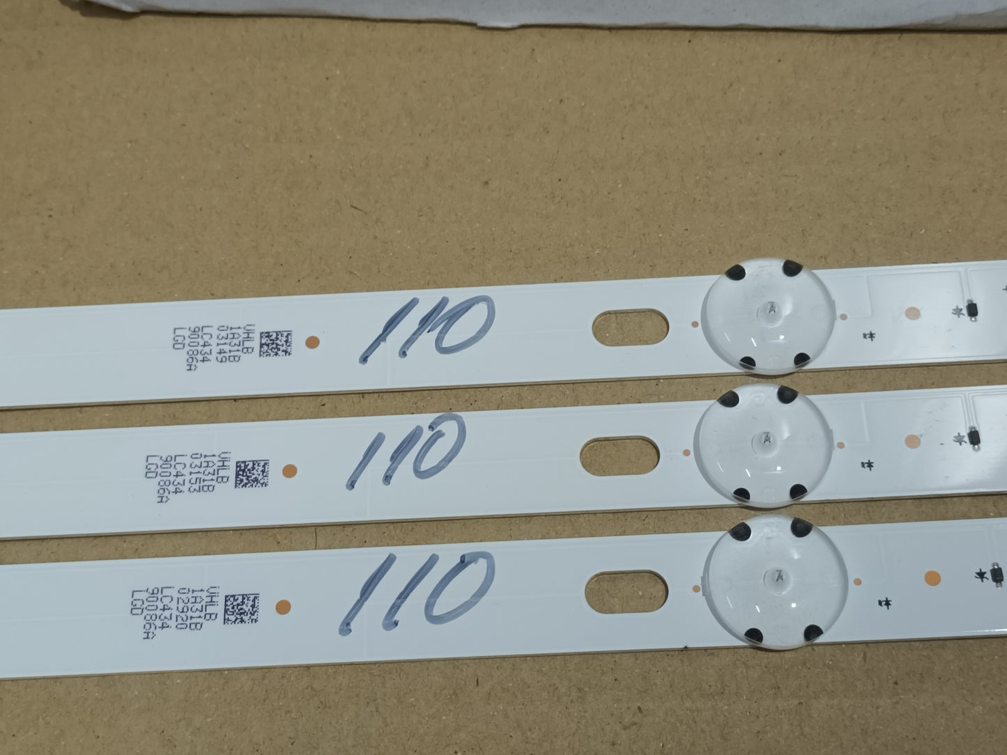 LG43UK6400PLF, KIT 3 TIRAS LED, NUEVAS (ref,110)