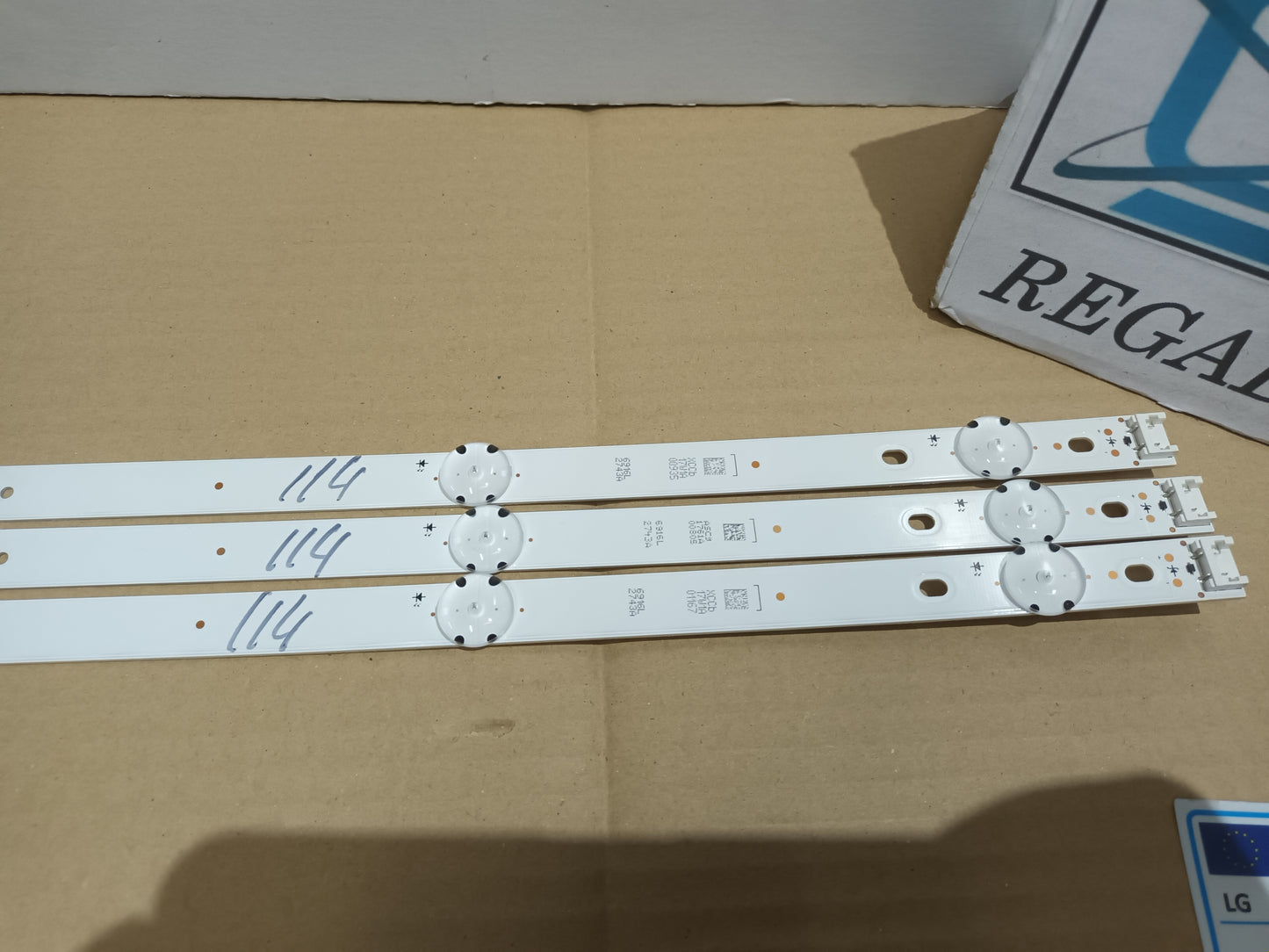LG43LH590A-ZD, KIT 3 TIRAS LED, NUEVAS (ref,114)