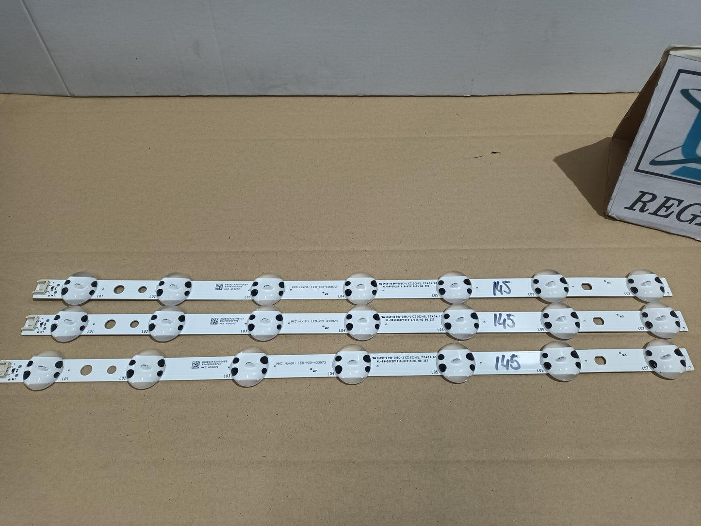 LG43UP751C0ZF, KIT 3 TIRAS LED, NUEVAS (ref,145)