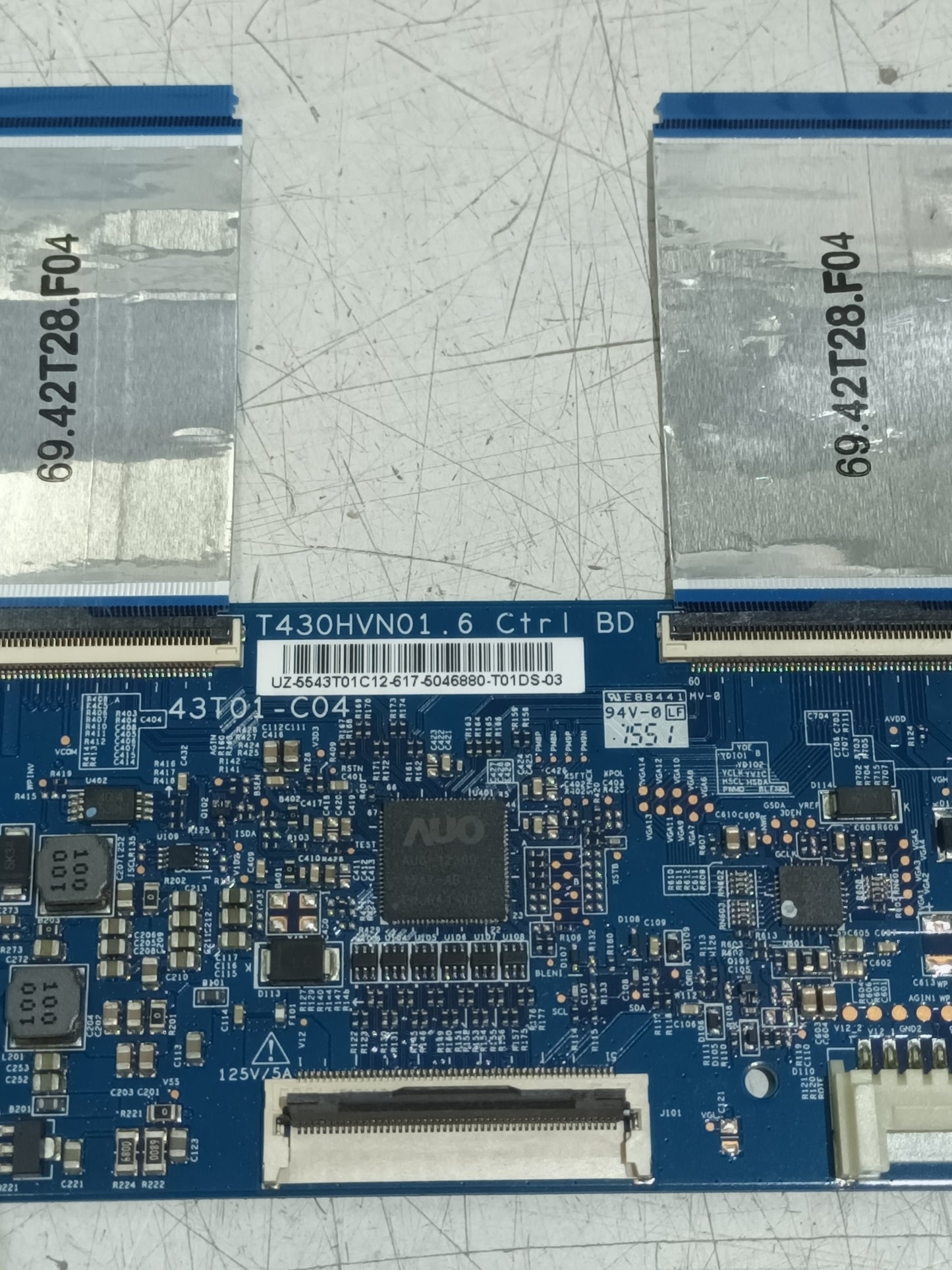 PLACA T-COM, T430HVN01.6, desmontada de TV SAMSUNG UE43J5500AW,