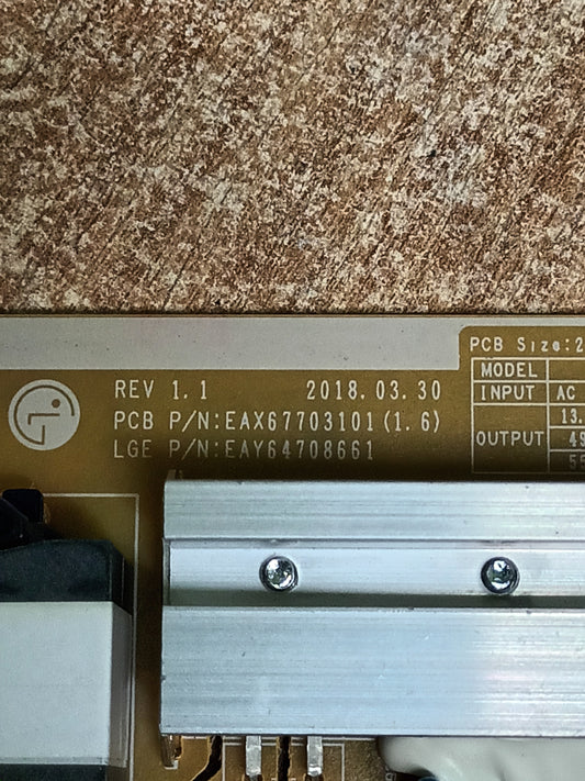 EAX67703101(1.6), NUEVA SIN USAR, de tv LG55SM9010PLA