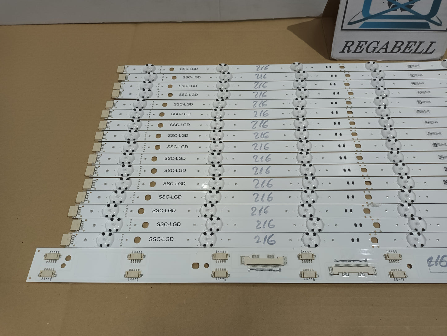LG55NANO916NA, KIT 16 TIRAS LED NUEVAS, (ref,216)