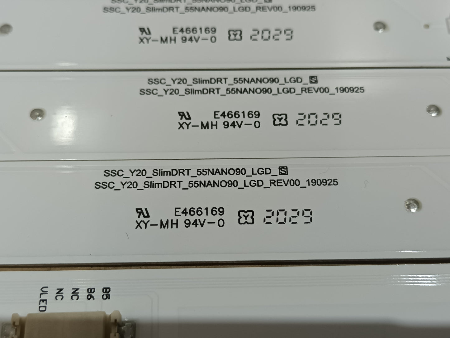 LG55NANO916NA, KIT 16 TIRAS LED NUEVAS, (ref,216)