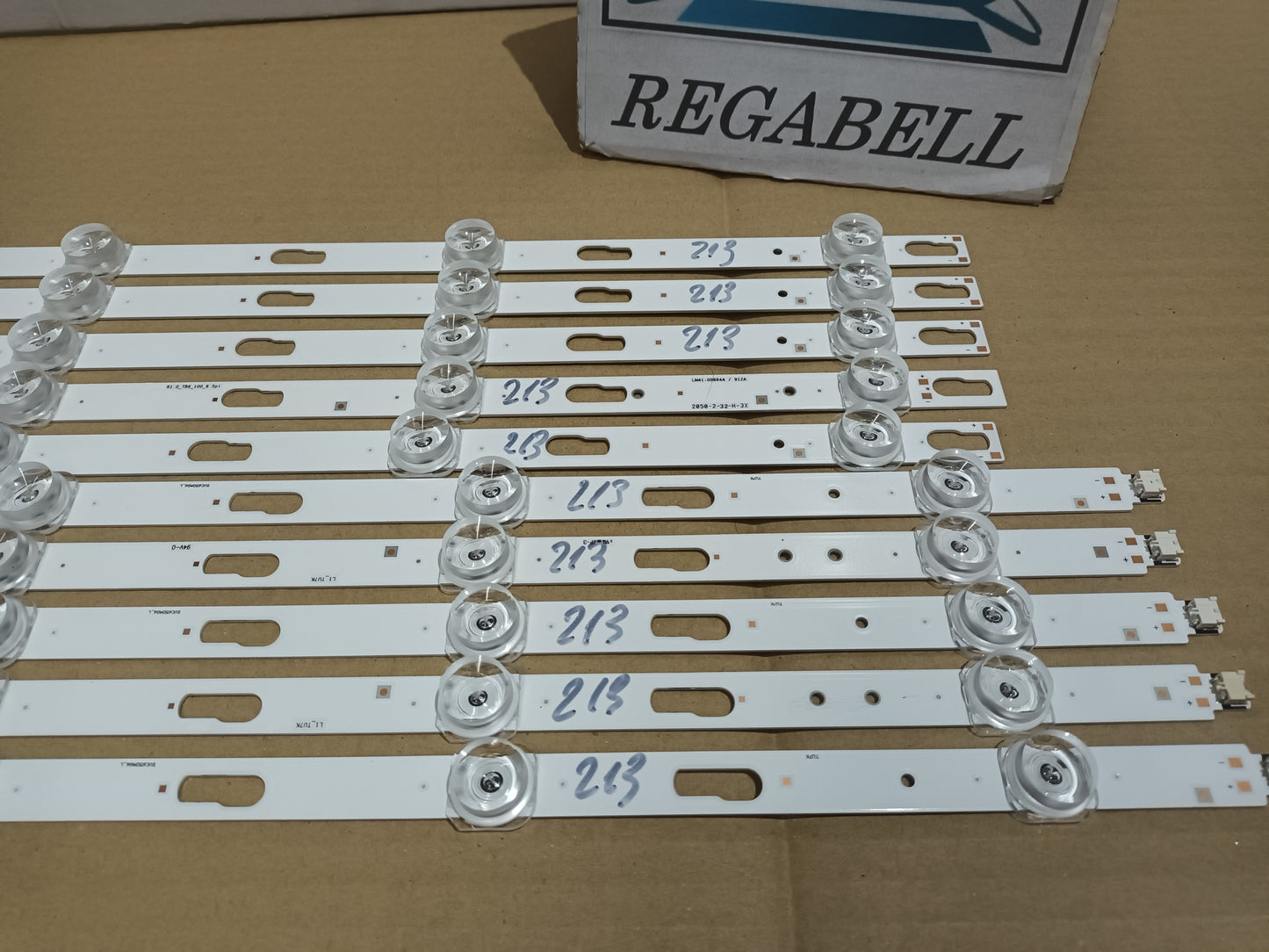 UE65AU7105K, KIT 10 TIRAS LED NUEVAS, (ref,213)