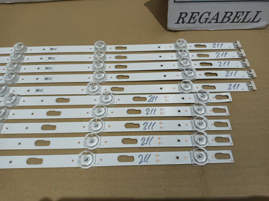 UE65TU7105K, KIT 10 TIRAS LED NUEVAS, (ref,211)