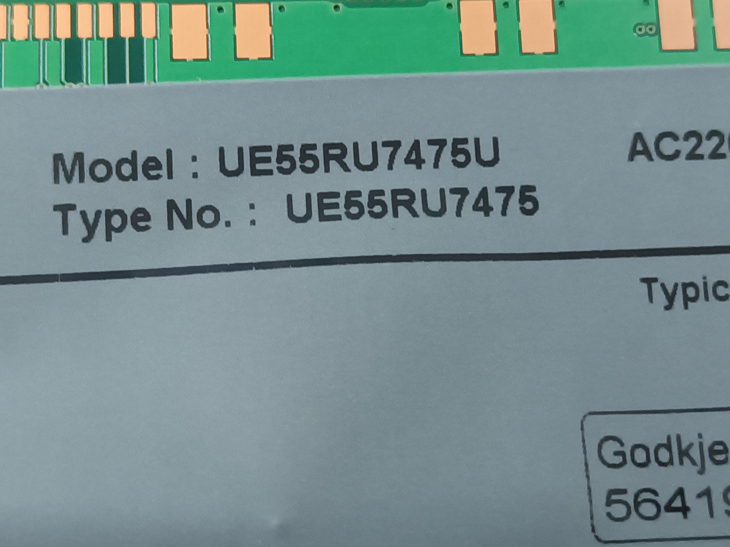 UE55RU7475U, componentes NUEVOS, (ref-86)