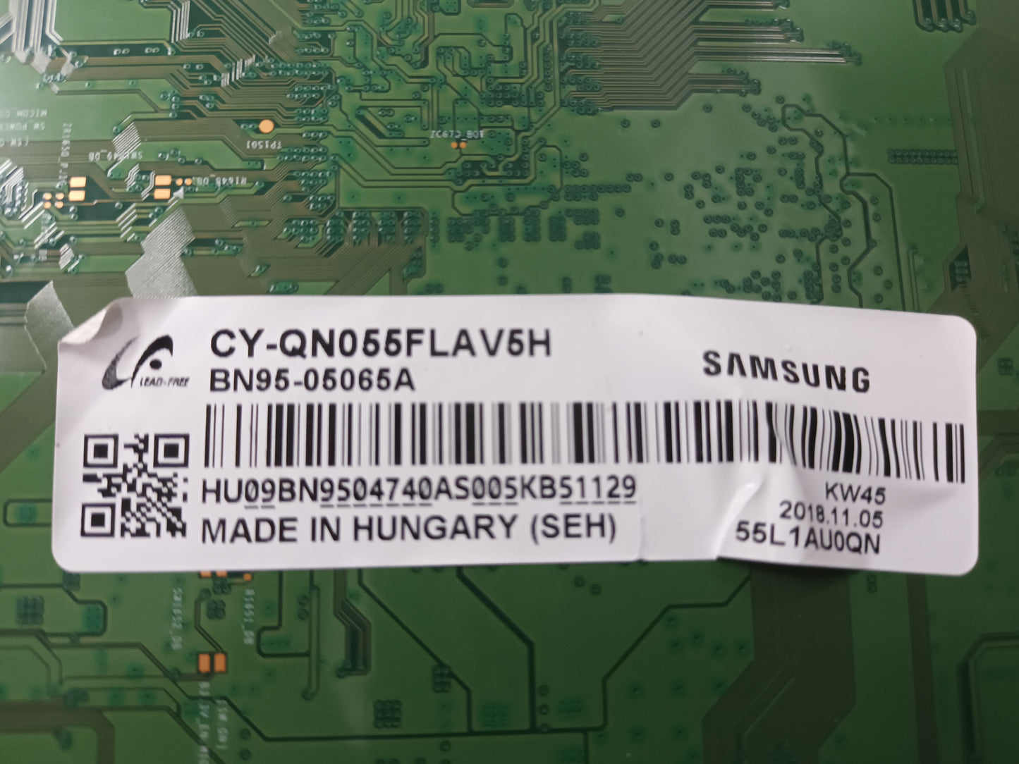 SAMSUNG QE55Q6FNAT, componentes NUEVOS, (ref-87)