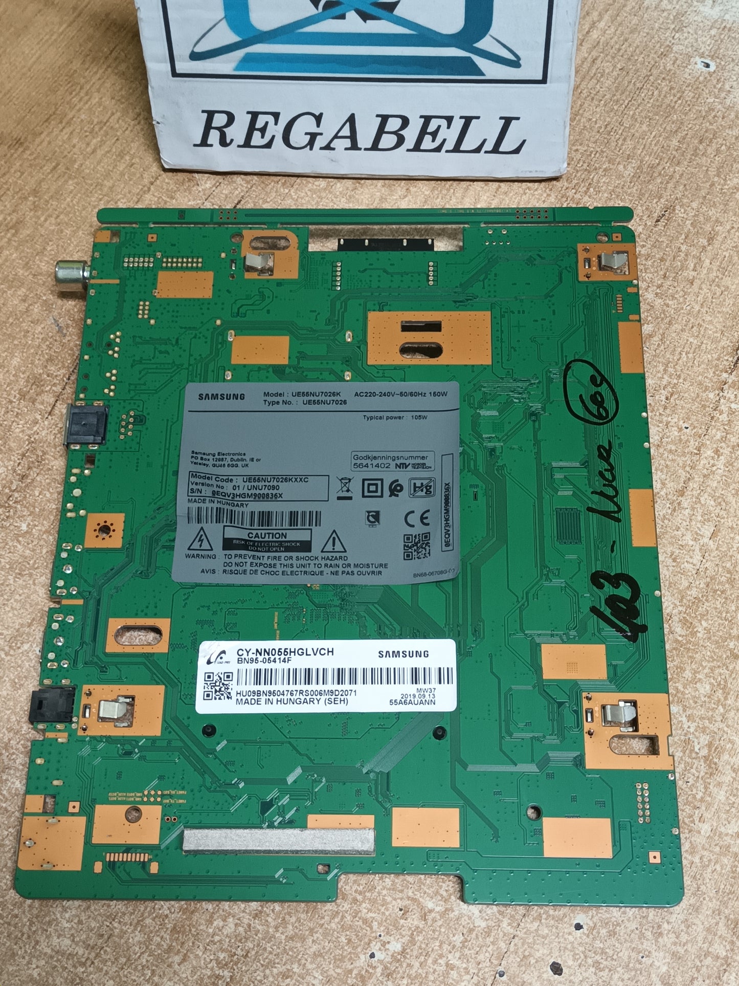 Placa main, BN94-12869G, de tv SAMSUNG UE55NU7026K, NUEVA SIN USAR,