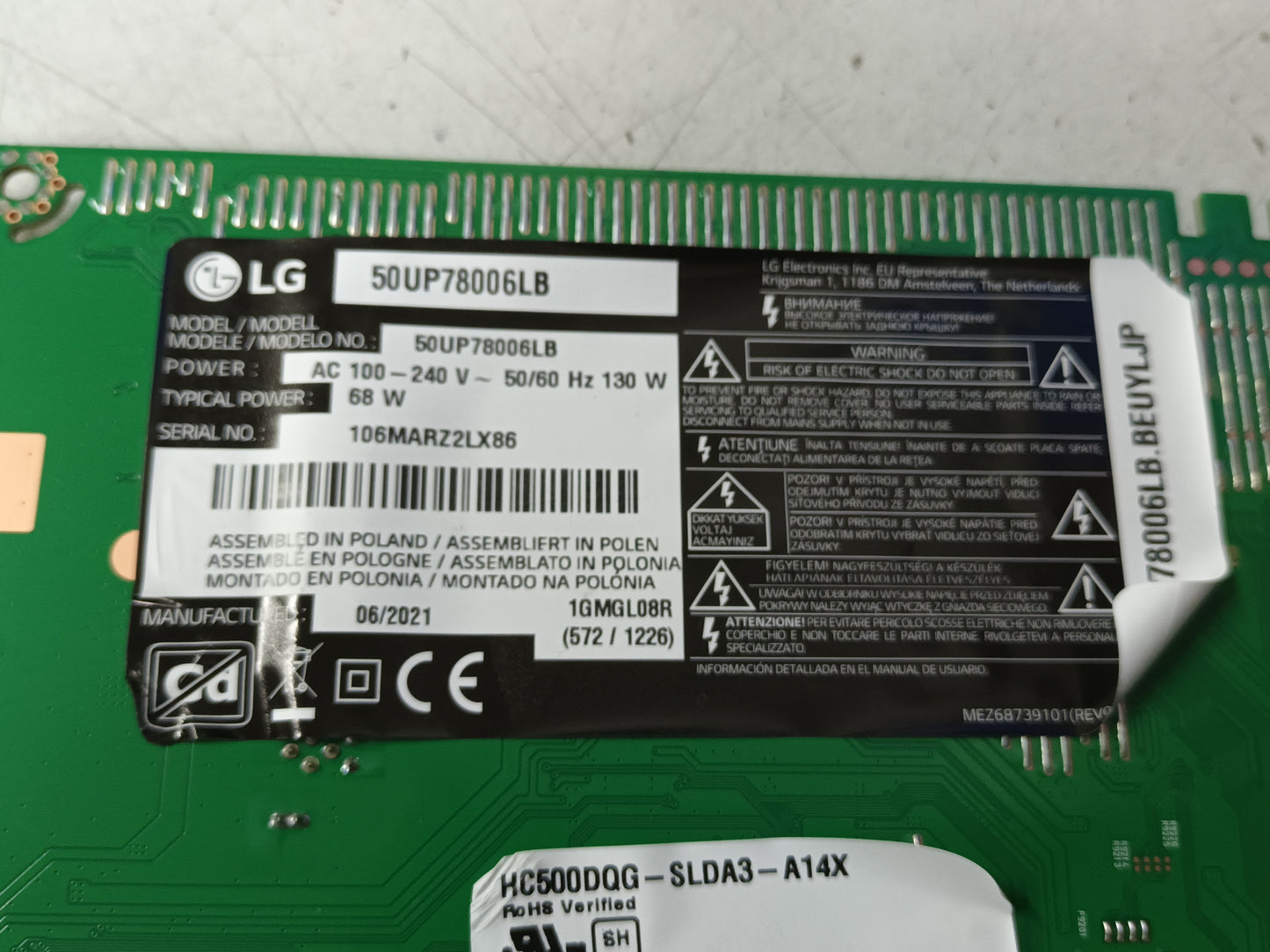 LG50UP78006LB, componentes NUEVOS, (ref-94)