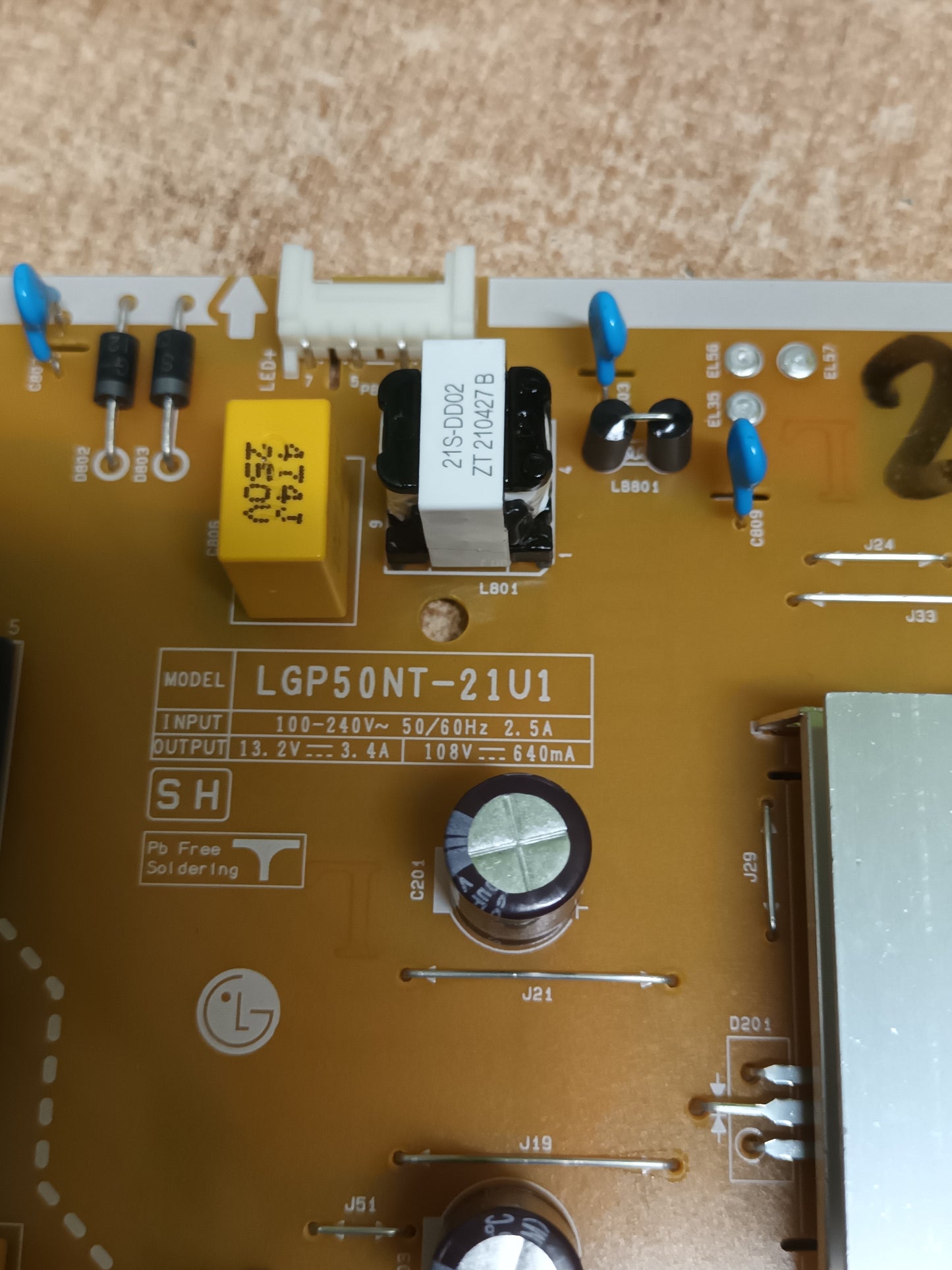 EAX69502002(1.0), NUEVA SIN USAR, de TV LG50UP81006LR,
