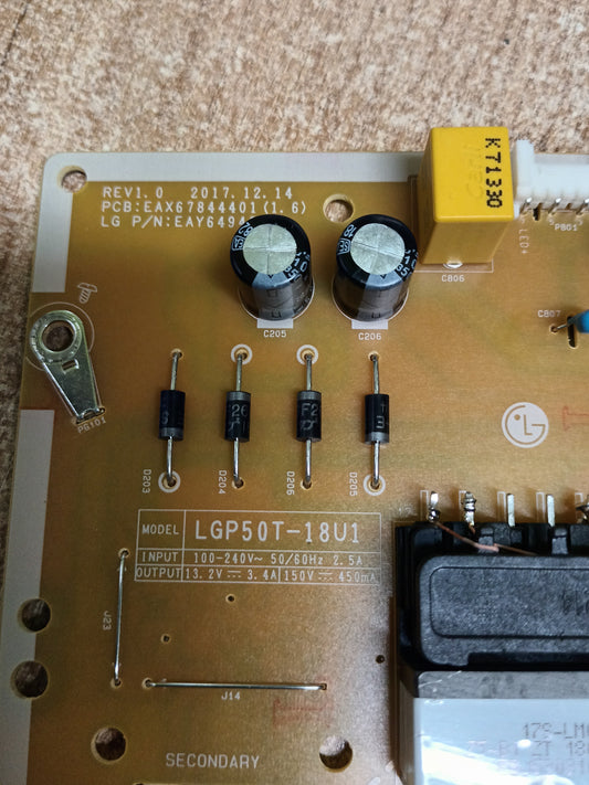 EAX67844401(1.6), NUEVA SIN USAR, de TV LG50UK6300PLB