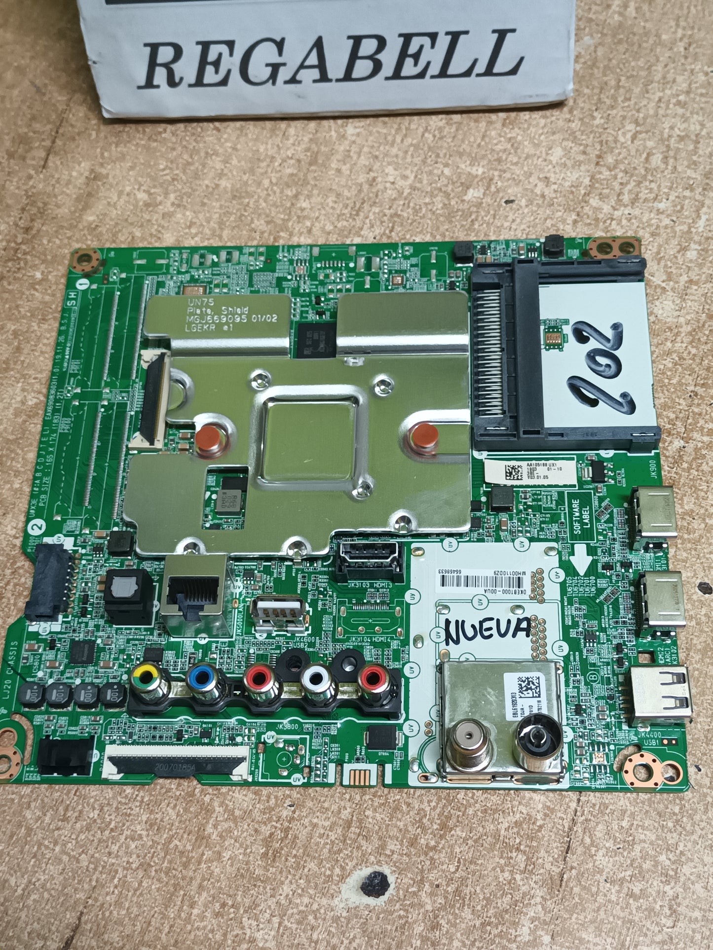 Placa main, EAX69083603(1.0) EBT66468633, de tv LG50UN74006LB,NUEVA SIN USAR