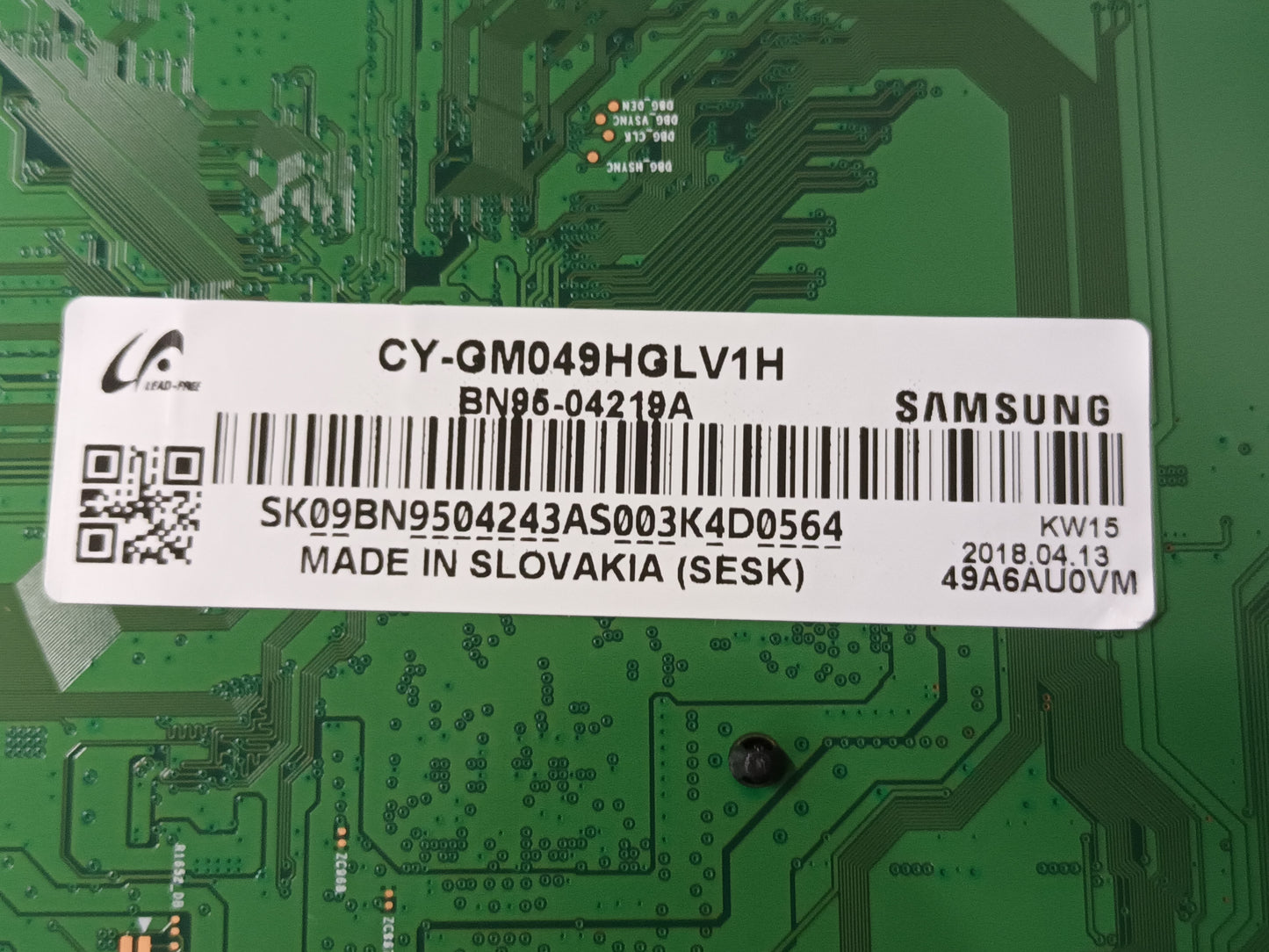 SAMSUNG UE49MU6105K, componentes NUEVOS, (ref-104)