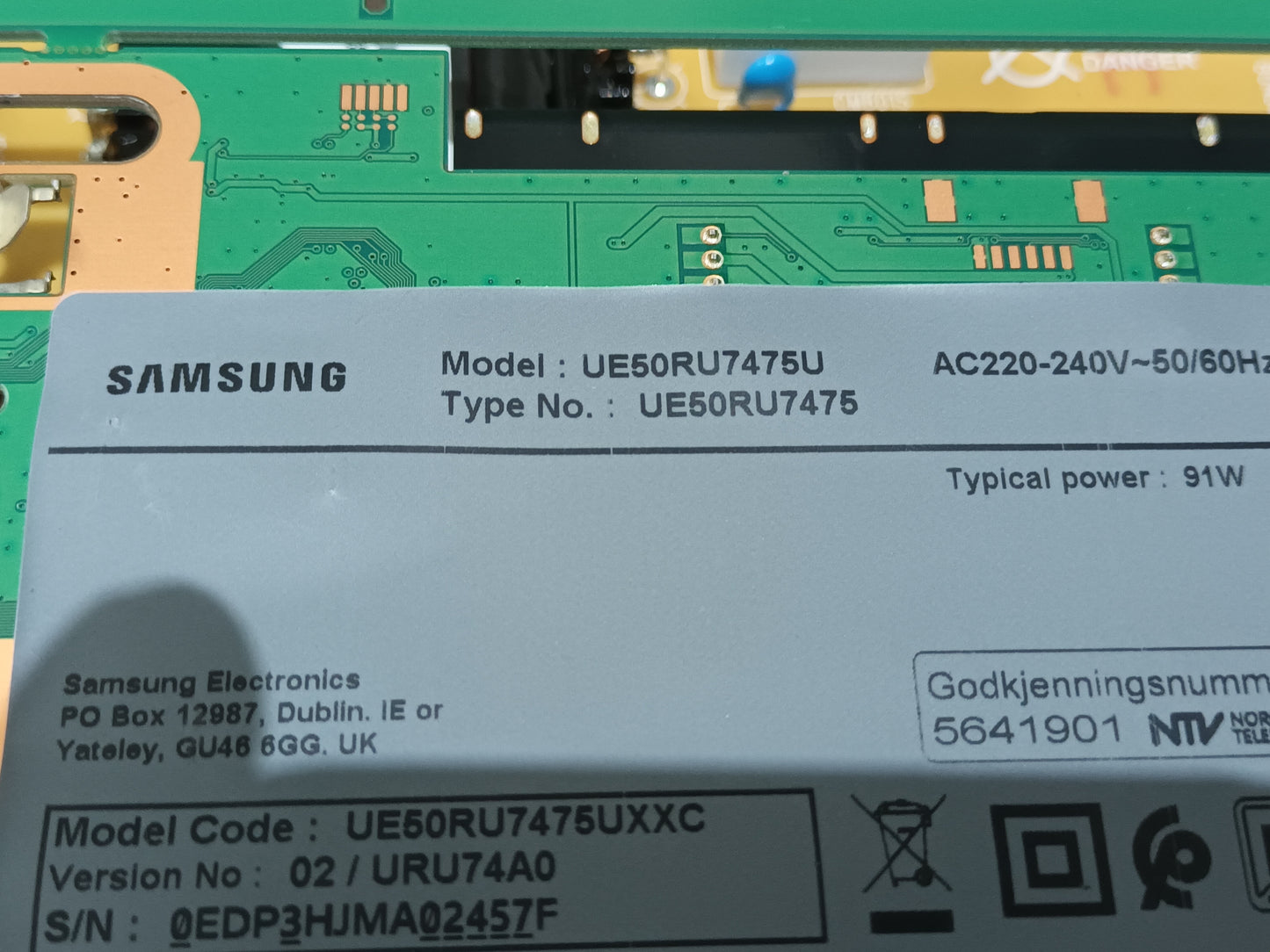 UE50RU7475U, KIT TIRAS LED nuevas, (ref,160)