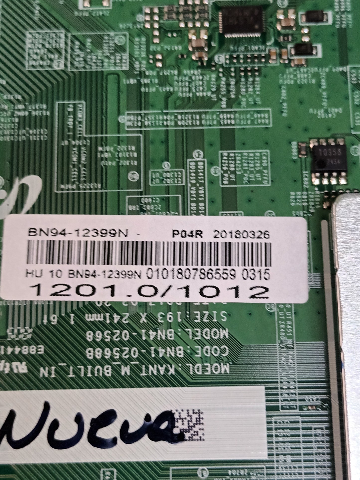 Placa main, BN94-12399N, de tv SAMSUNG UE49MU6405U NUEVA SIN USAR,