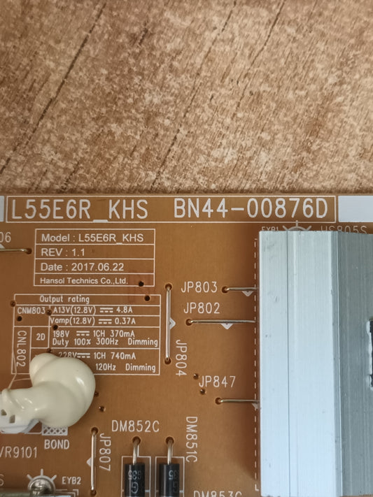 BN44-00876D, de tv SAMSUNG UE49MU6405U, NUEVA SIN USAR,