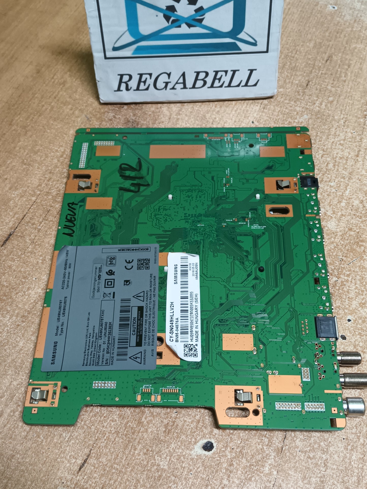 PLACA MAIN, BN41-02636A, BN94-12925B, de tv SAMSUNG UE49NU8075T, NUEVA SIN USAR