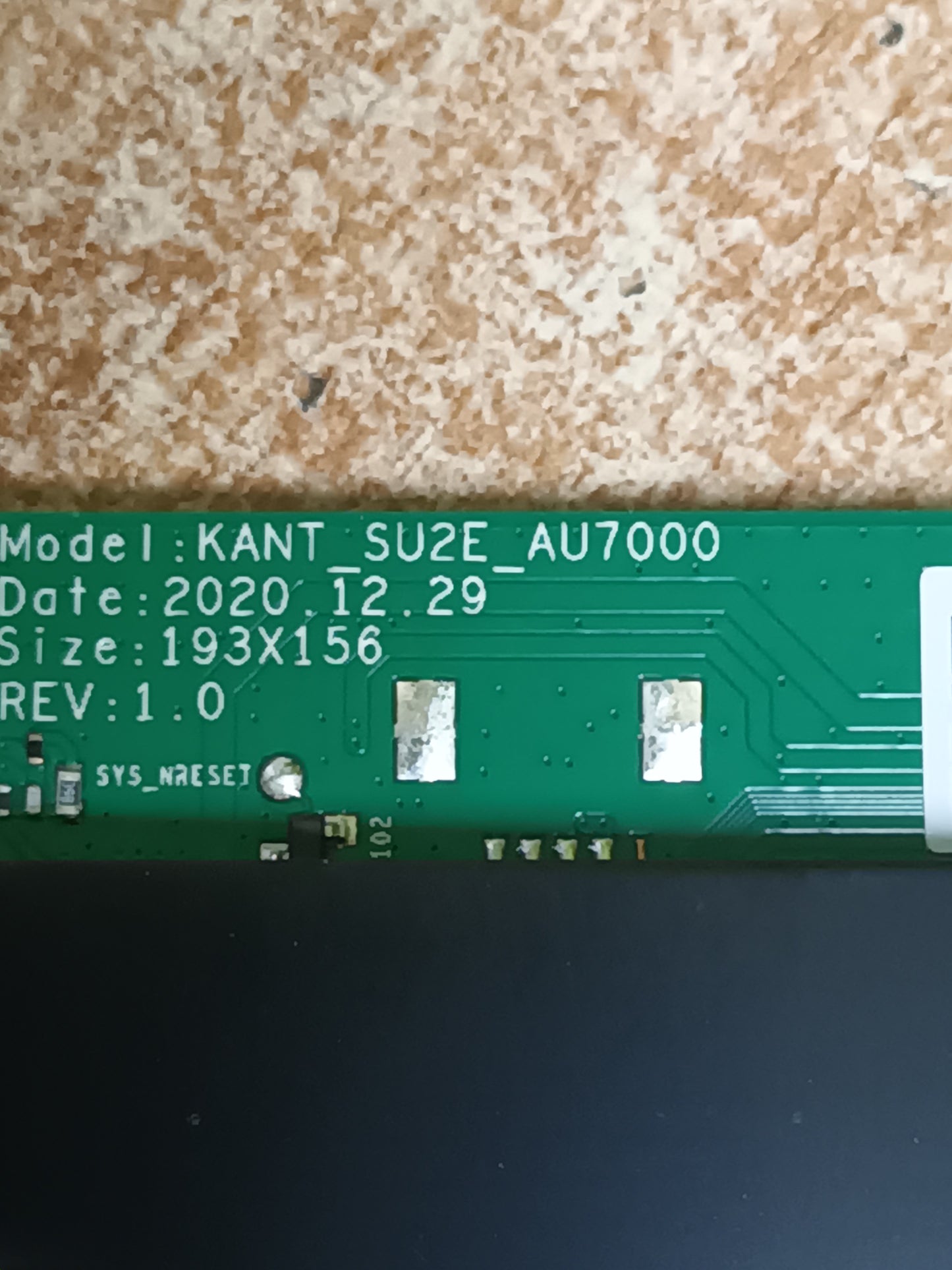 PLACA MAIN, BN96-53075E, KANT_SUZE_AU7000, NUEVA SIN USAR de tv SAMSUNG UE43AU7105K, 