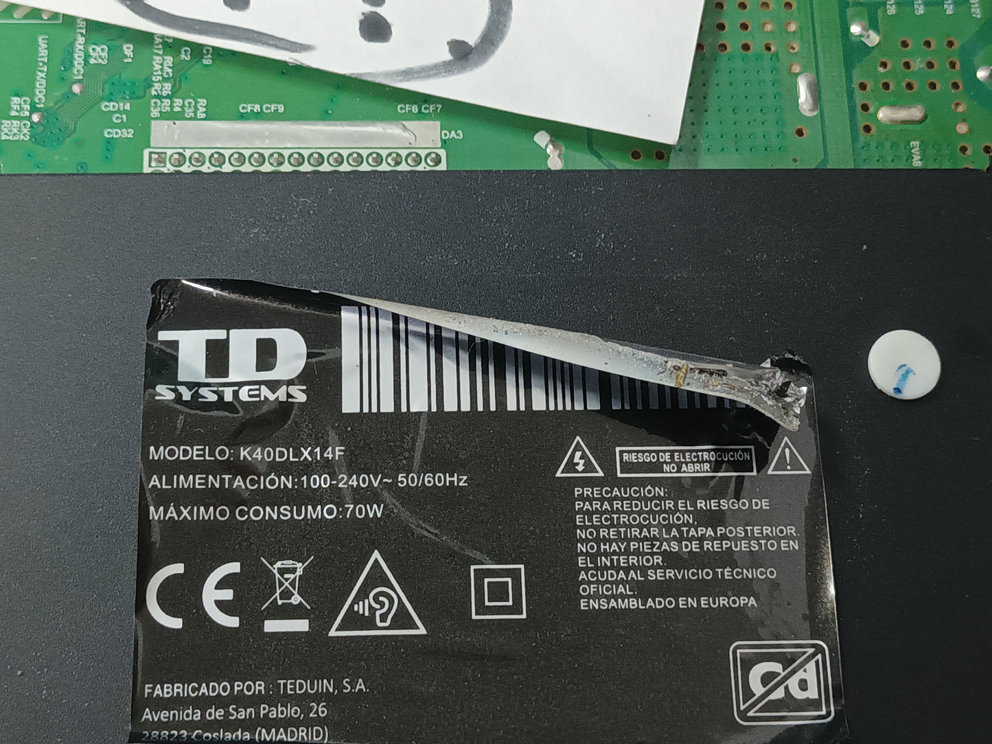 TD SYSTEMS K40DLX14F, KIT TIRAS LED (ref,281)