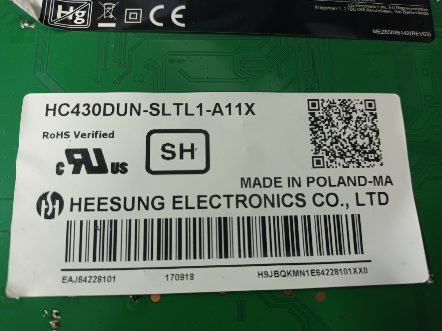 LG43LJ594V, COMPONENTES TV , (ref-118)