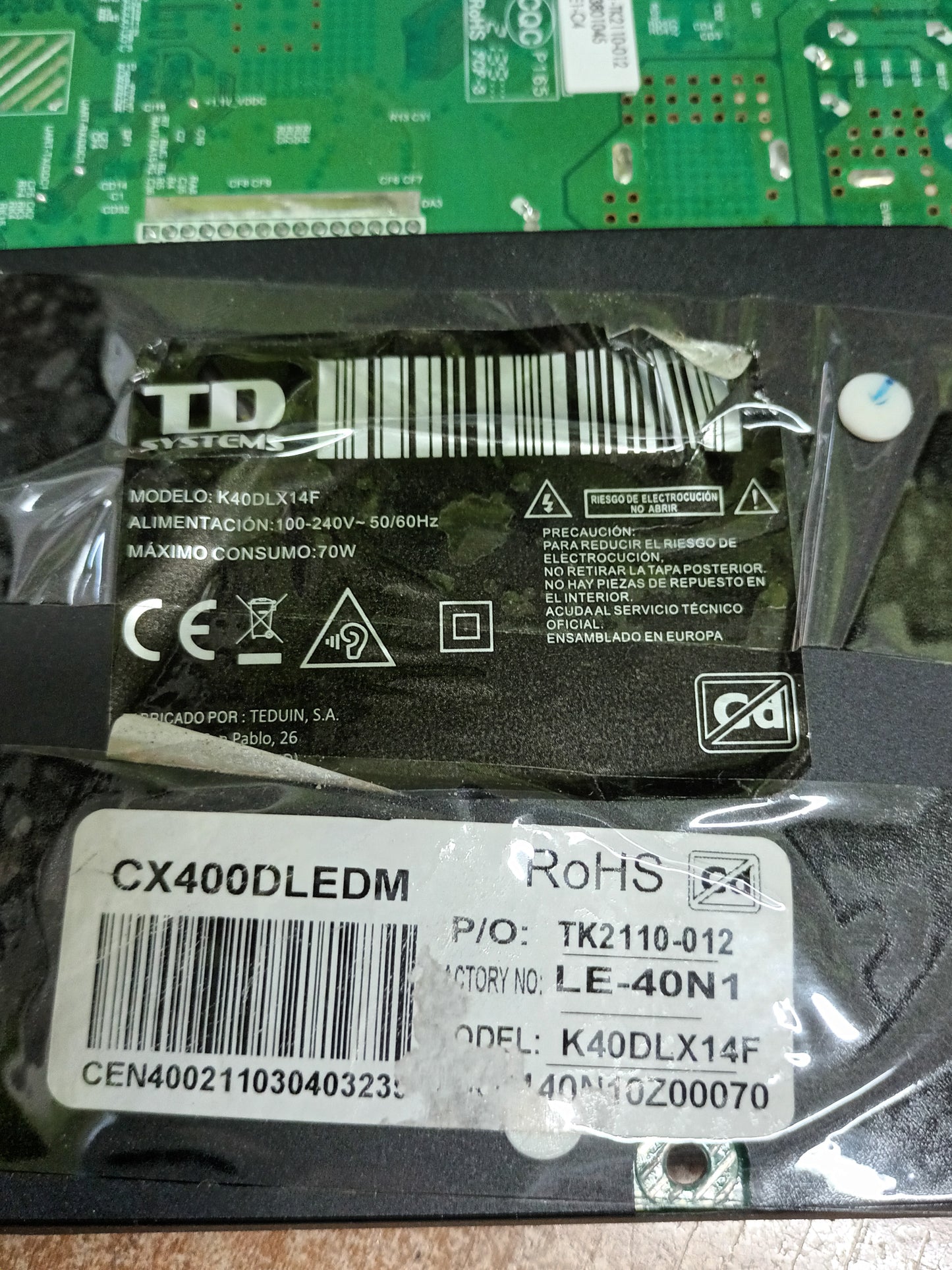 TP.MS3663S.PB801, de TD SYSTEMS K40DLX14F