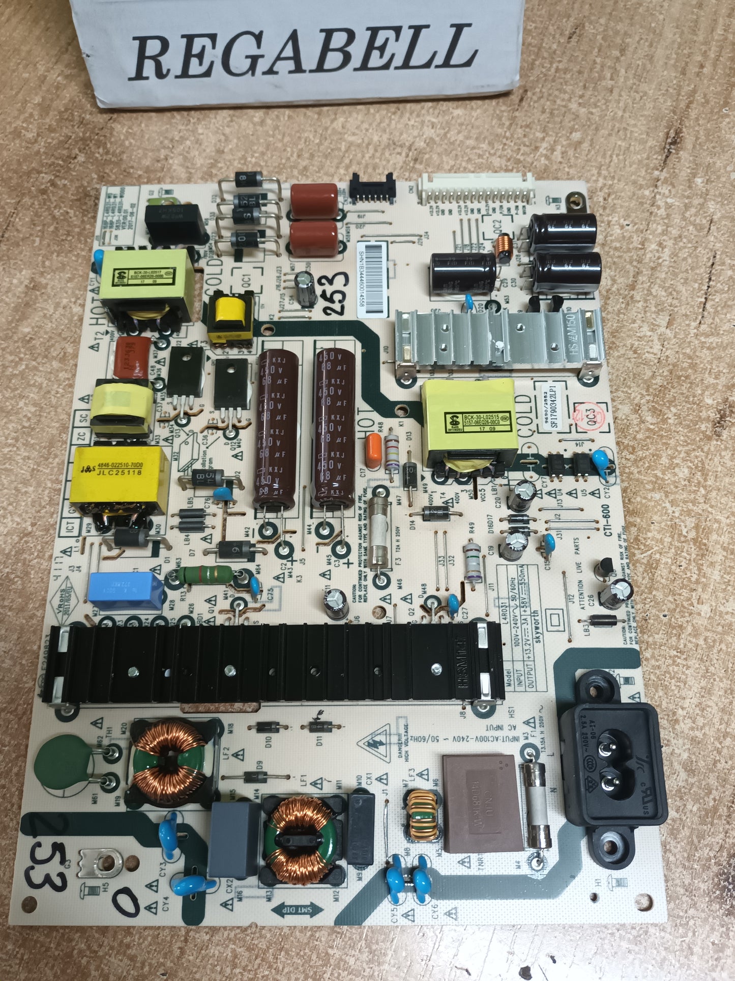 L4R031, de tv LG43UJ620V,