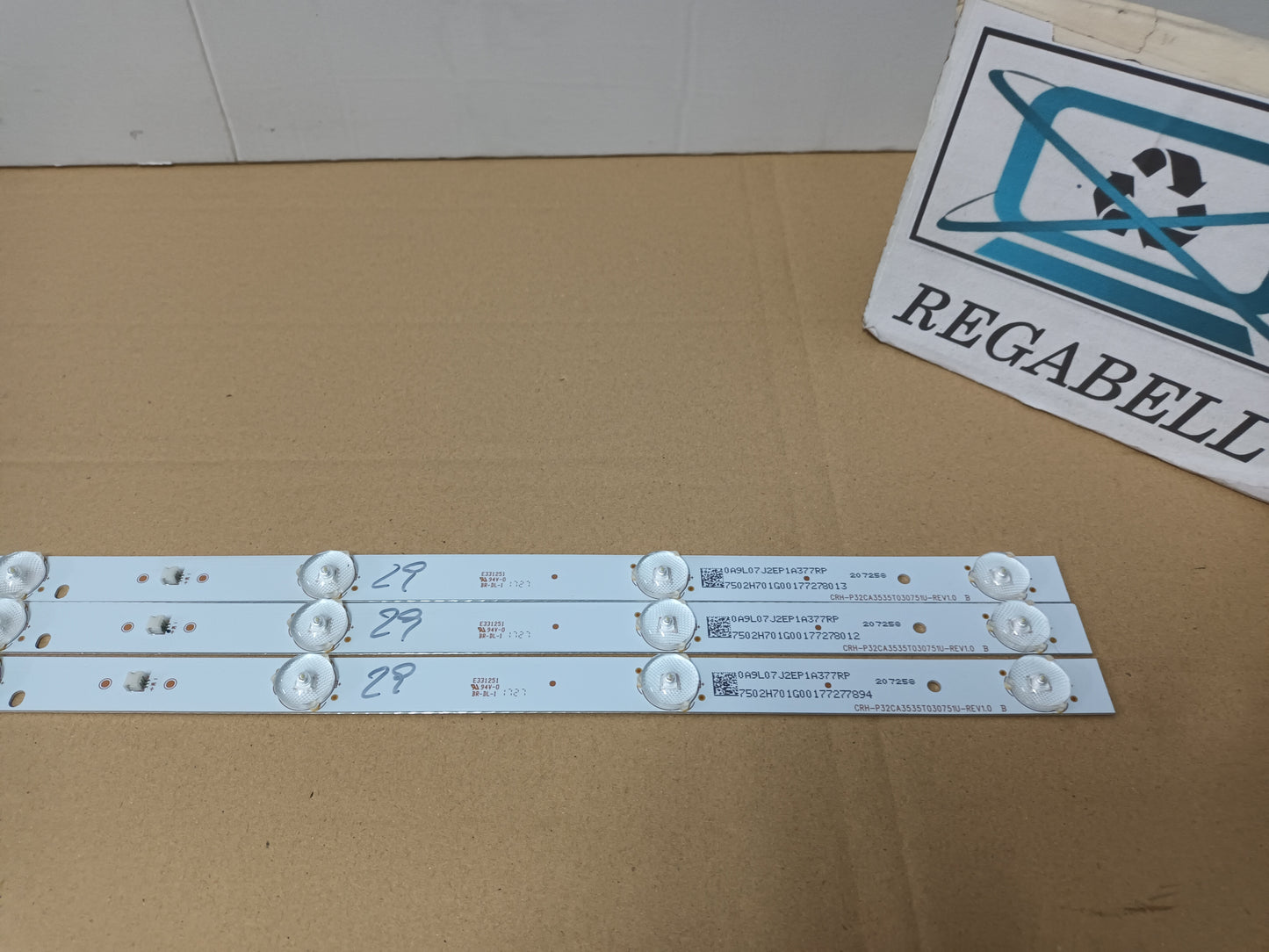 SHARP LC-32HG5141E, KIT 3 TIRAS LED (ref,29)