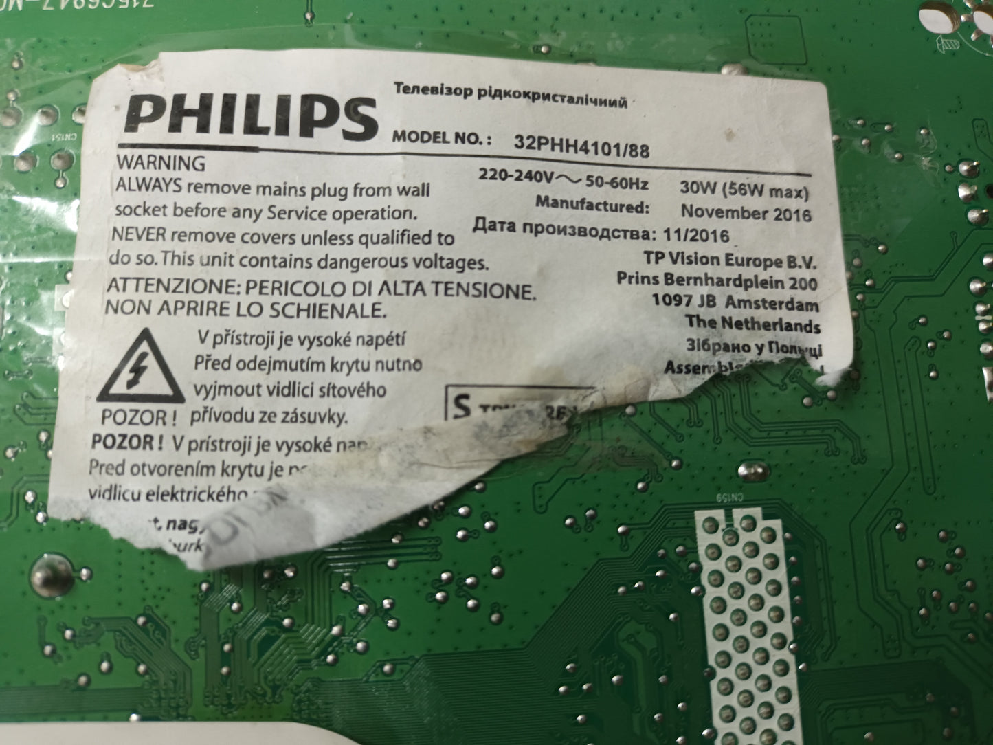 PHILIPS 32PHH4101/88, COMPONENTES TV , (ref-120)