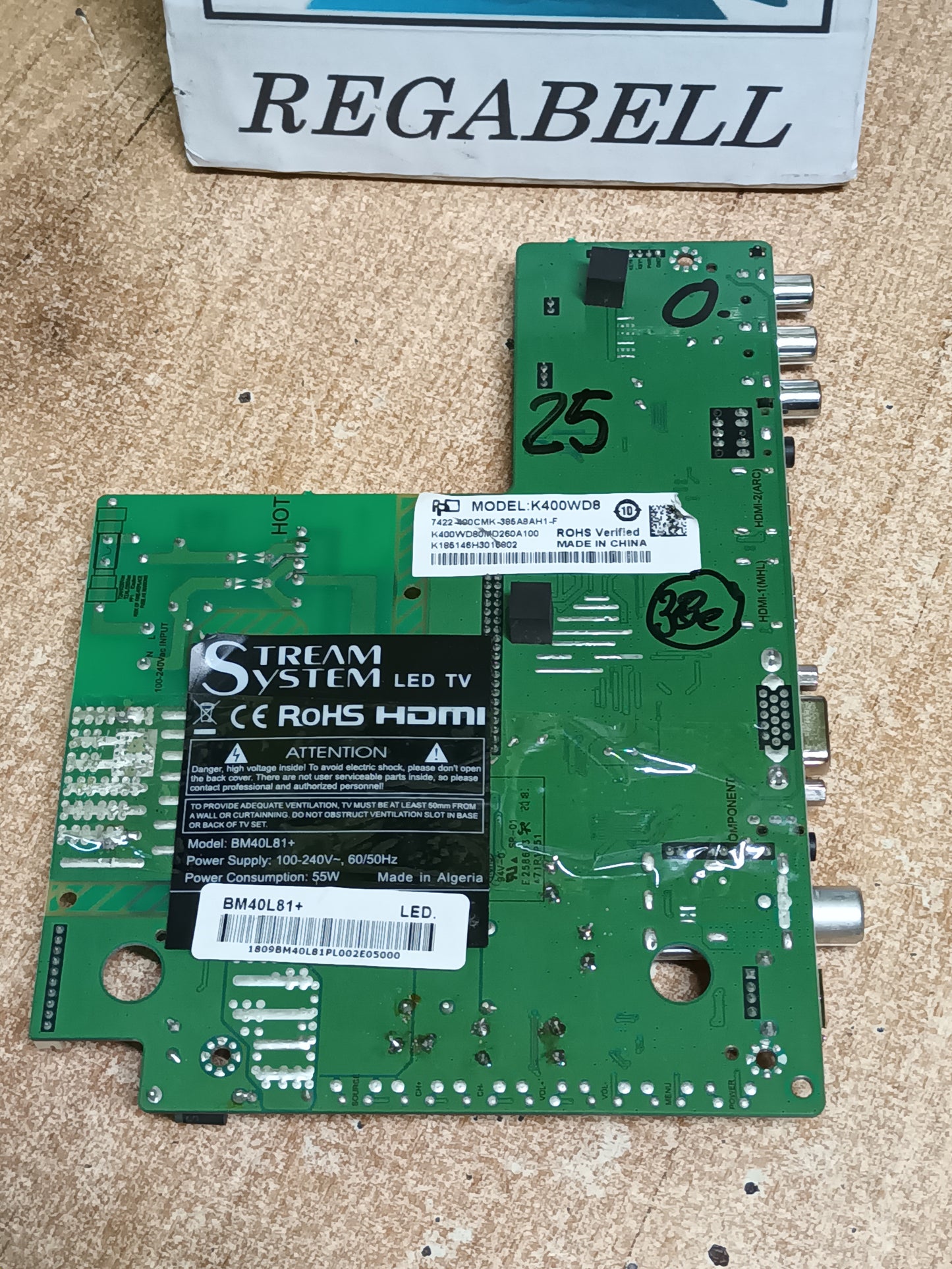 PLACA MAIN, MSD3463-T4C1, de tv STREAM SYSTEM BM40L81+