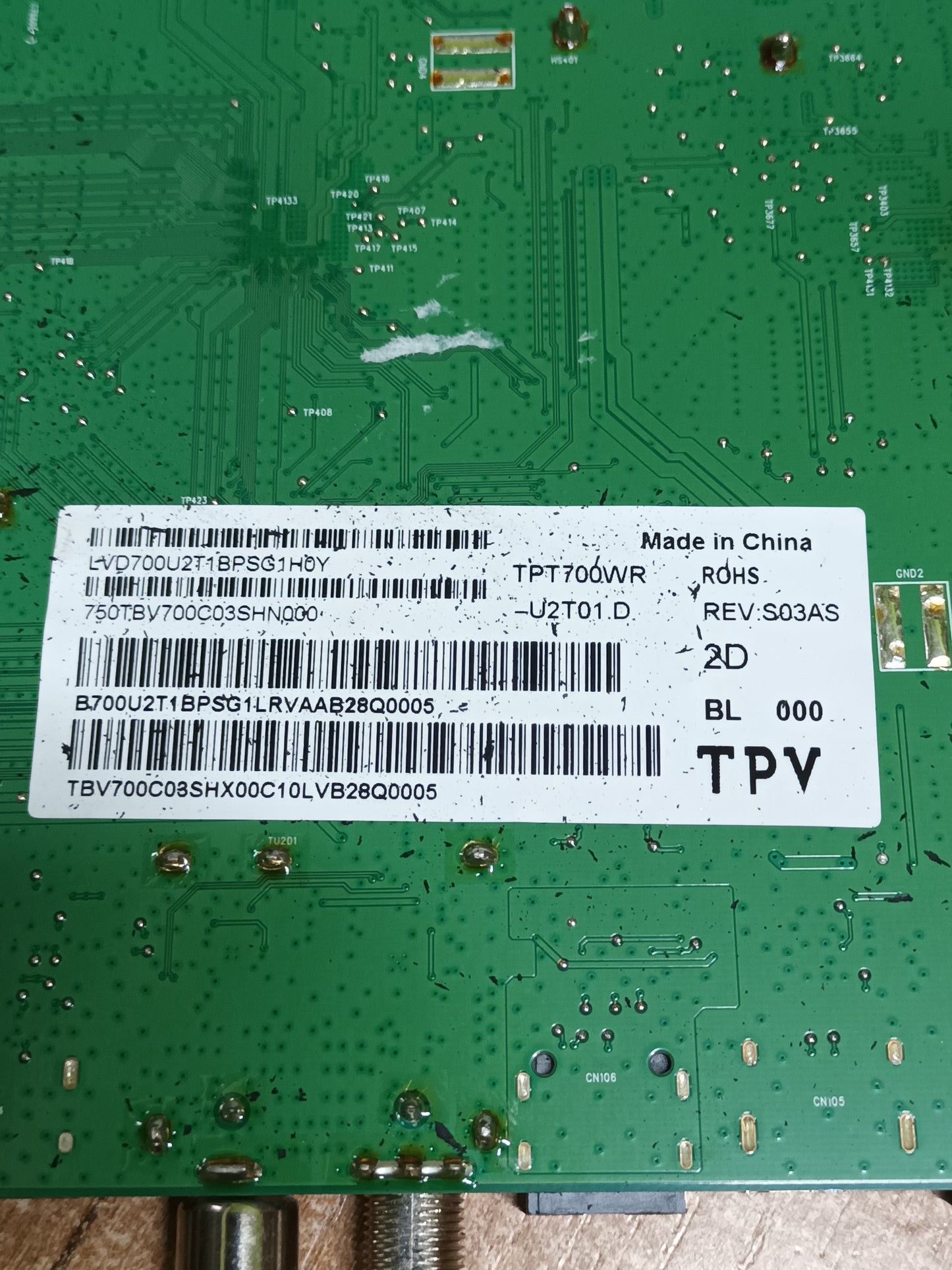 PLACA MAIN, 715GB607-M0D-B00-004Y, de TV PHILIPS 70PUS7906/12,