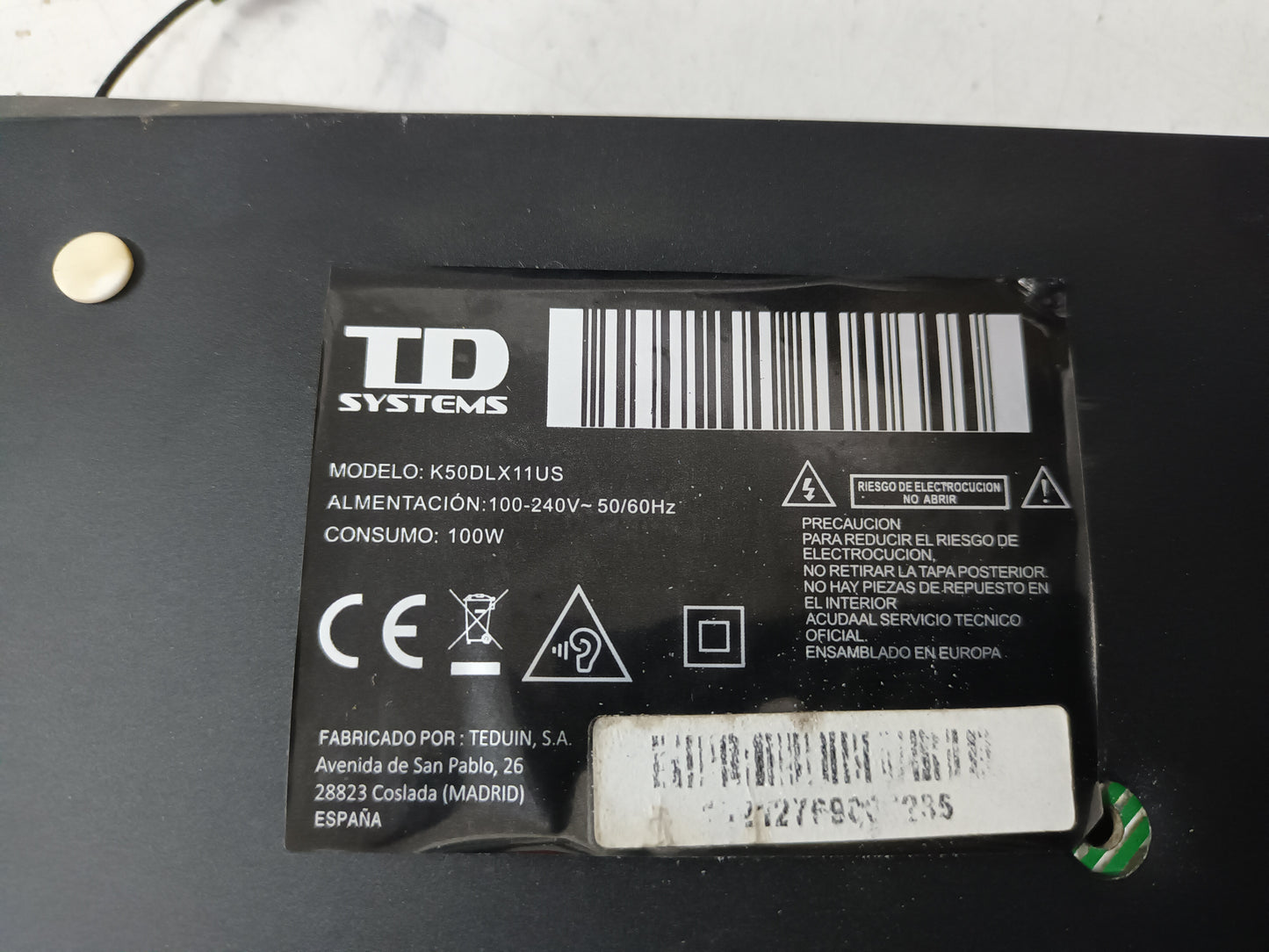 TD SYSTEMS K50DLX11US, COMPONENTES TV, (ref-131)