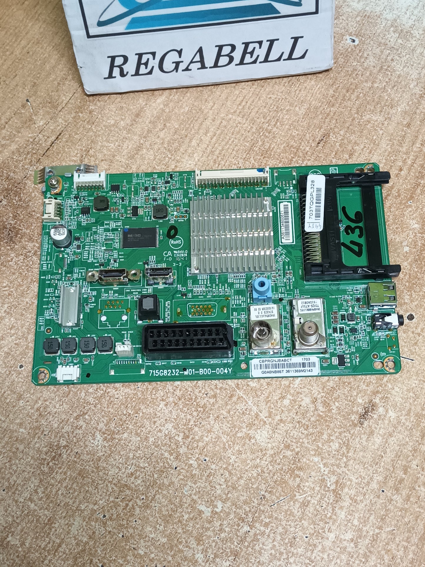Placa main, 715G8232-M01-B00-004Y, de TV PHILIPS 49PFS4131/12