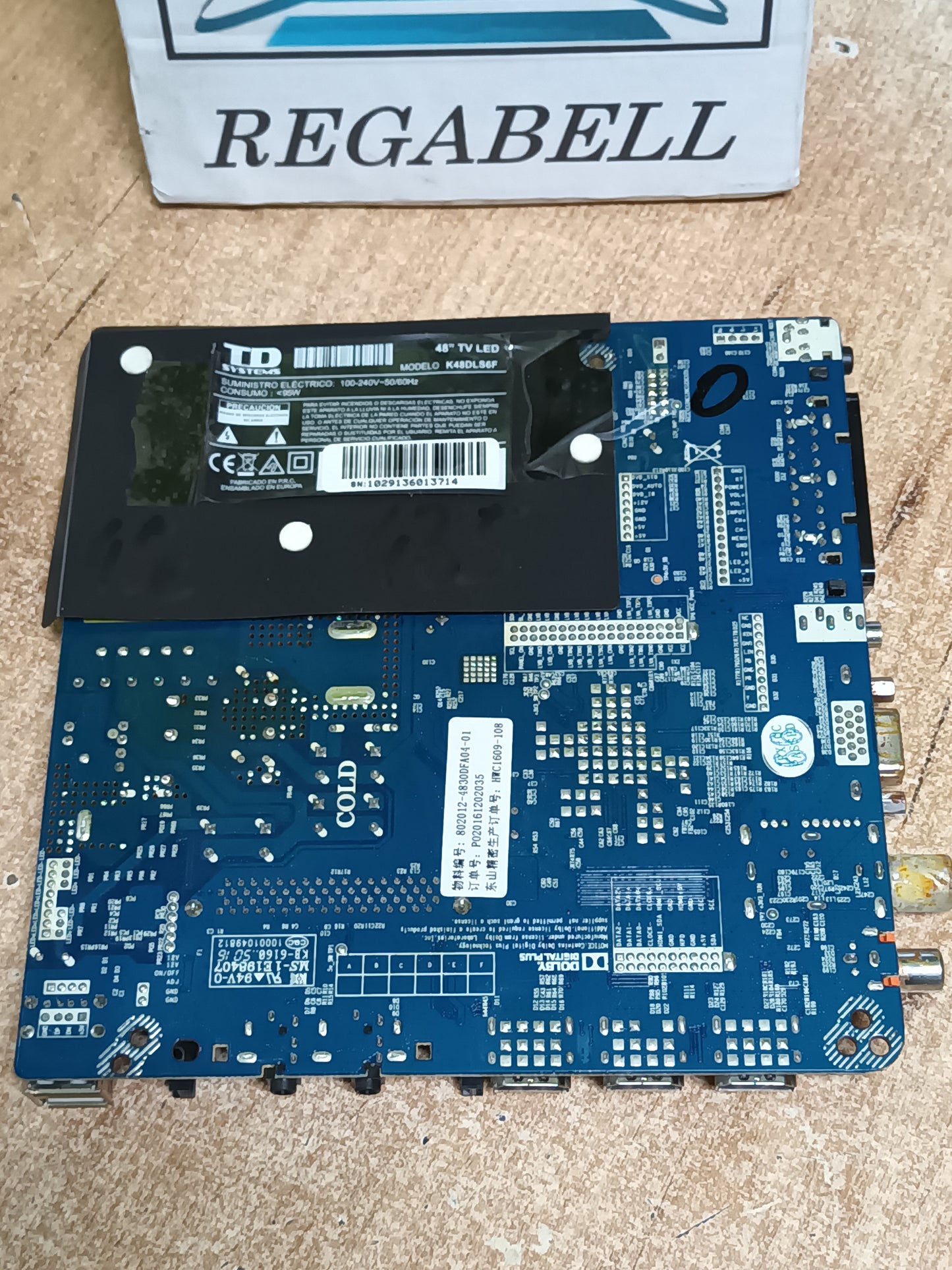 PLACA MAIN, CV9203H-Q42, de televisión TD SYSTEMS K48DLS6F,