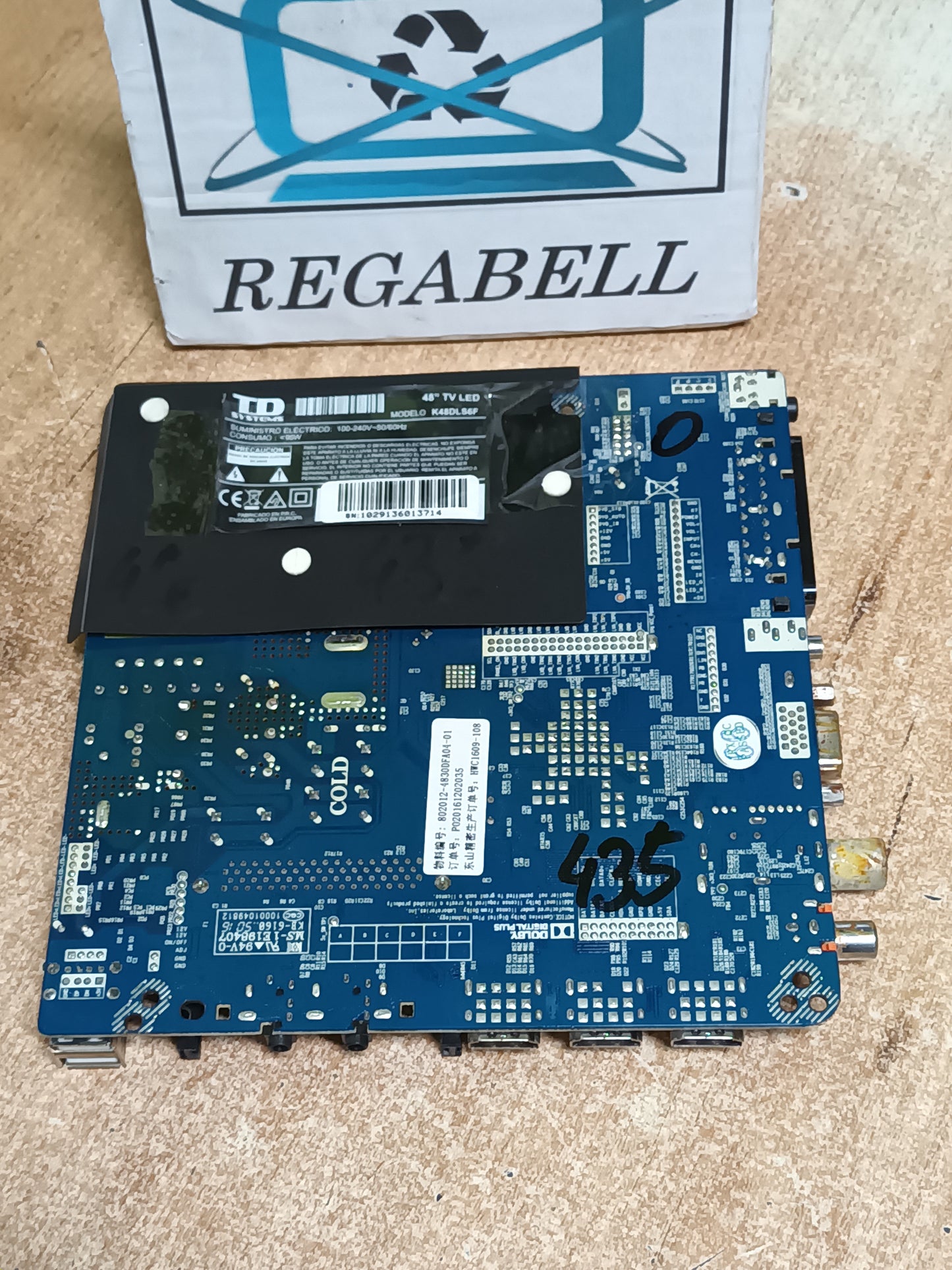 PLACA MAIN, CV9203H-Q42, de televisión TD SYSTEMS K48DLS6F,