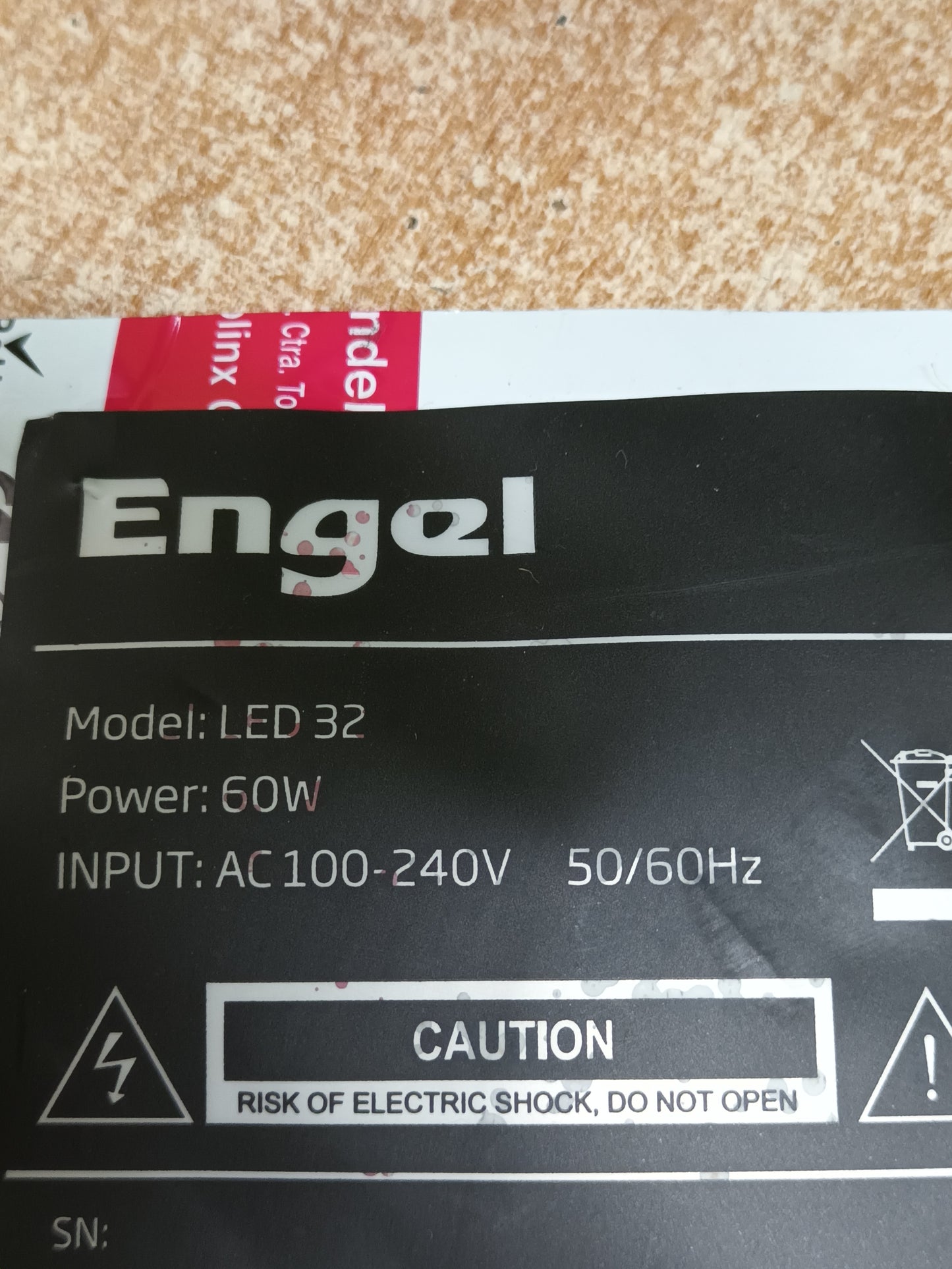 soporte de ENGEL LED 32", (ref-194)