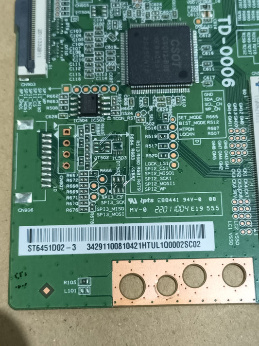 PLACA T-COM TD-0006, NUEVA SIN USAR, de tv XIAOMI TV L65M7-7AEU,