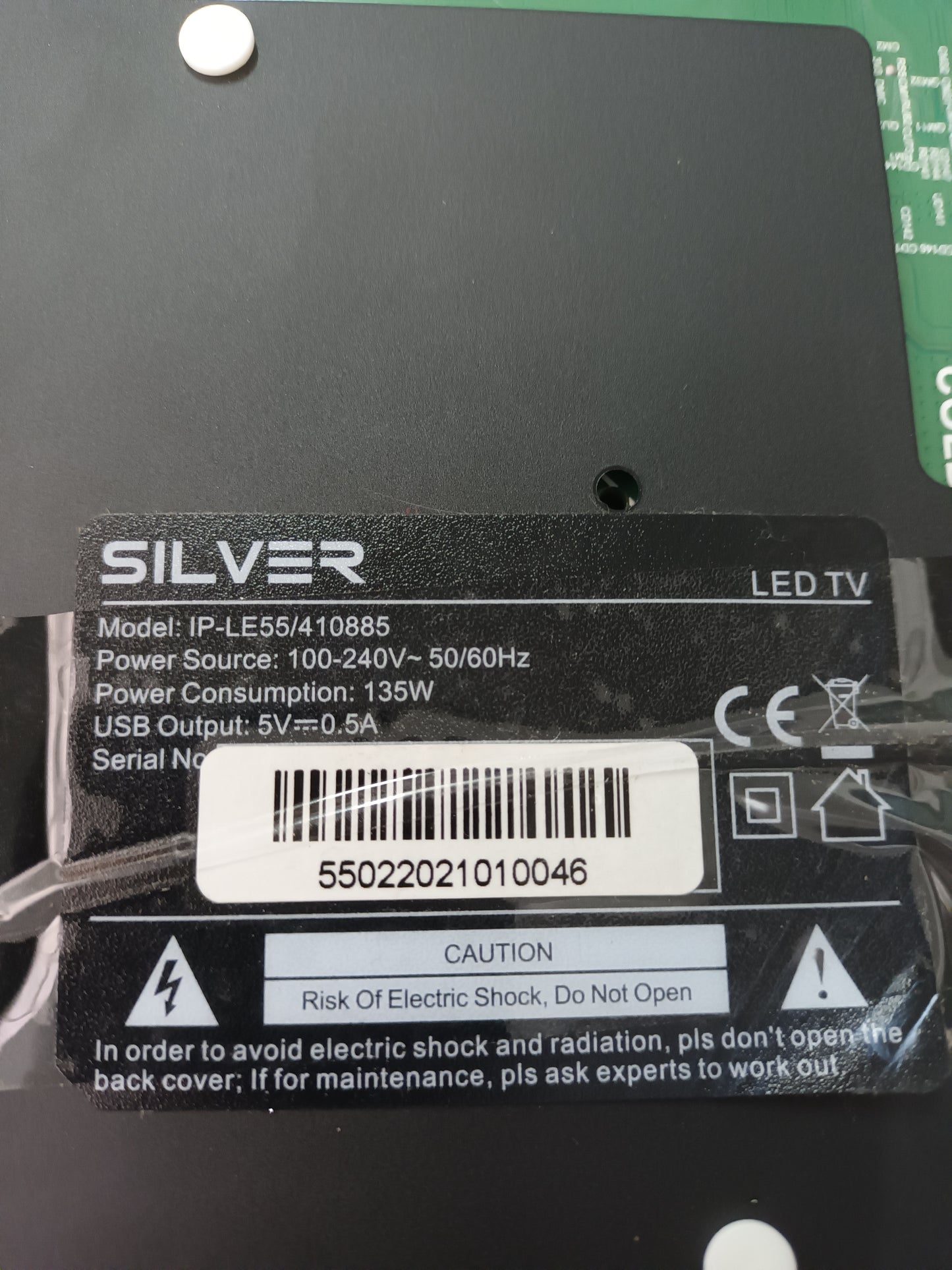 PLACA MAIN, TP.SK706S.PC822, de TV SILVER IPLE55/410885, NUEVA SIN USAR,