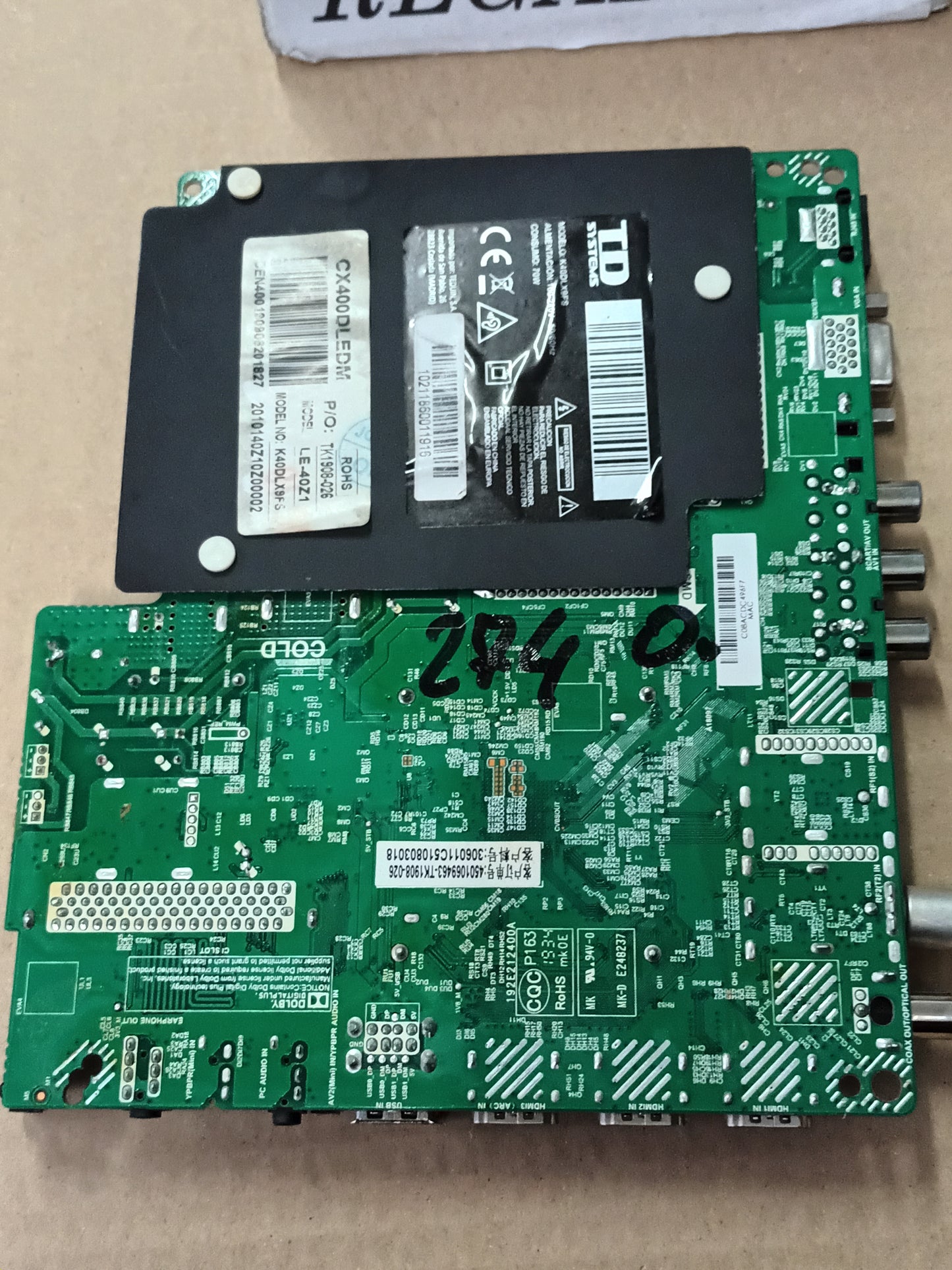 PLACA MAIN, TP.MT.5510S.PB803, de tv TD SYSTEMS K40DLX9FS