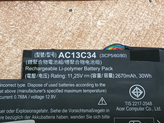 AC13C34, BATERIA DE PORTATIL ACER