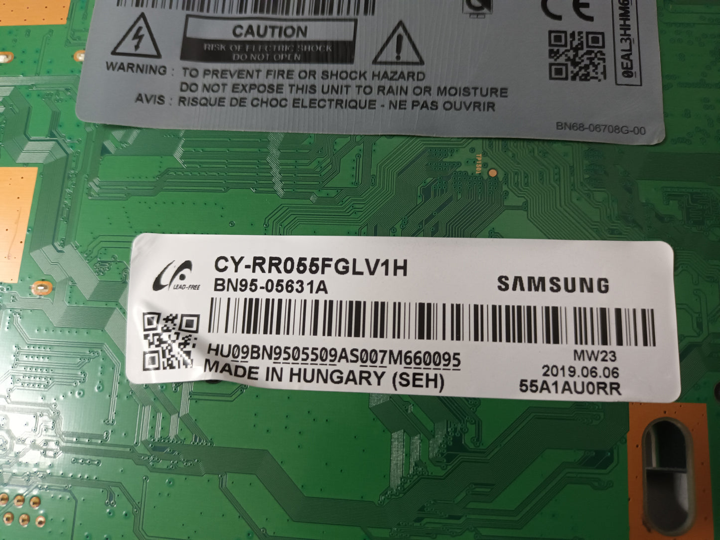 SAMSUNG QE55Q60RAT, componentes, (ref-137)