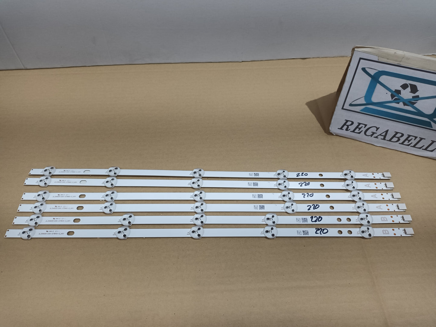 TOSHIBA 49L2863DG, KIT 6 TIRAS LED (ref.220)