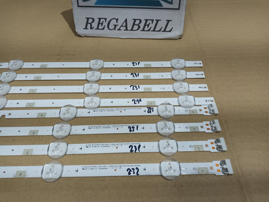 SAMSUNG UE49M5005AW, KIT 8 TIRAS LED (ref.231)