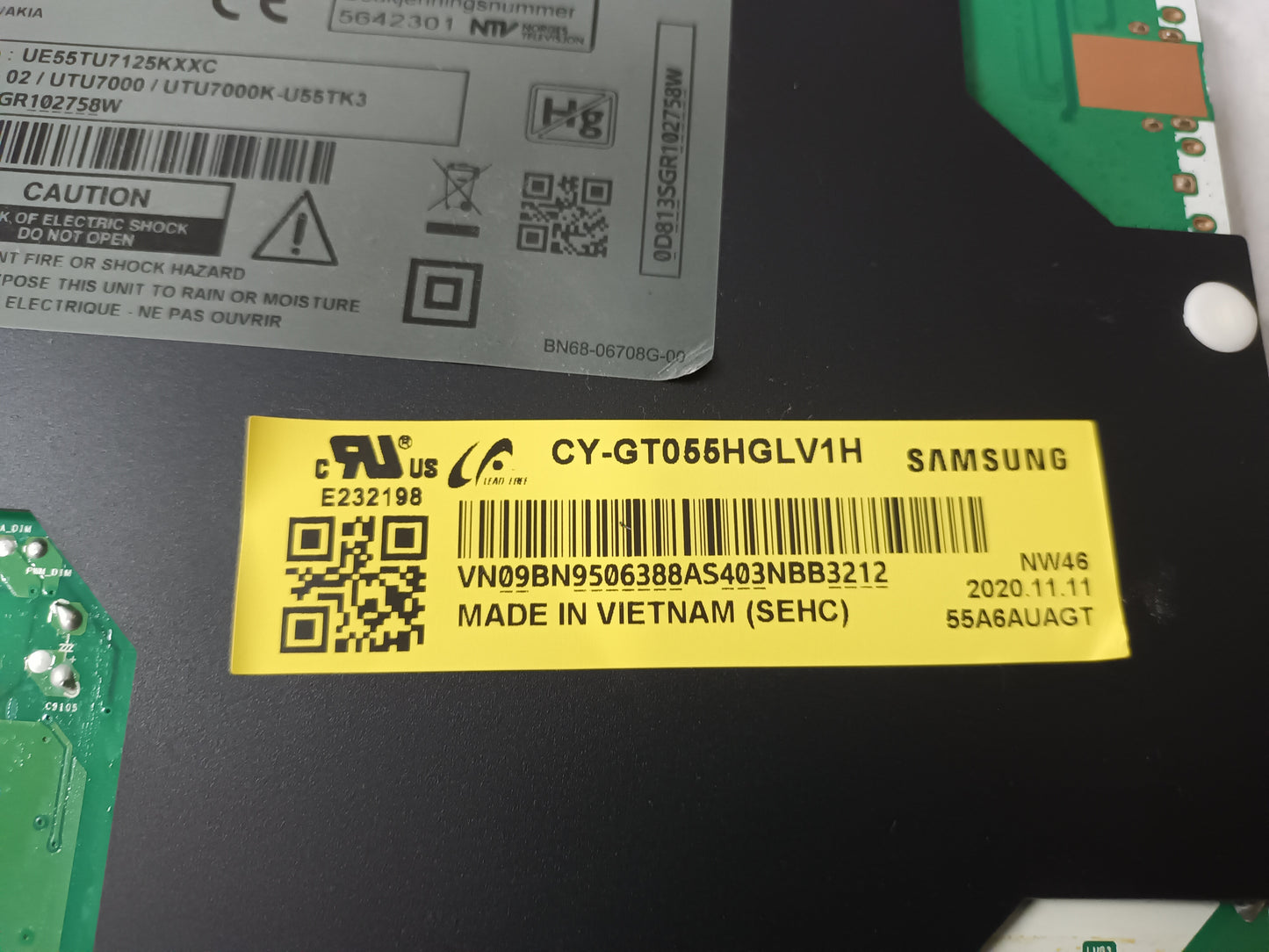 SAMSUNG UE55TU7125K, COMPONENTES TV, (ref-33)