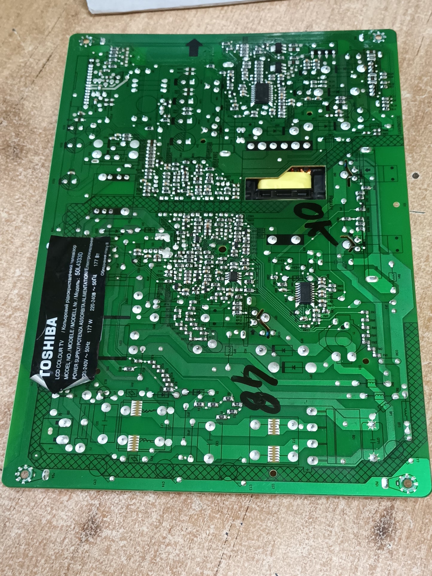 B191-002, de tv TOSHIBA 50L4333D,