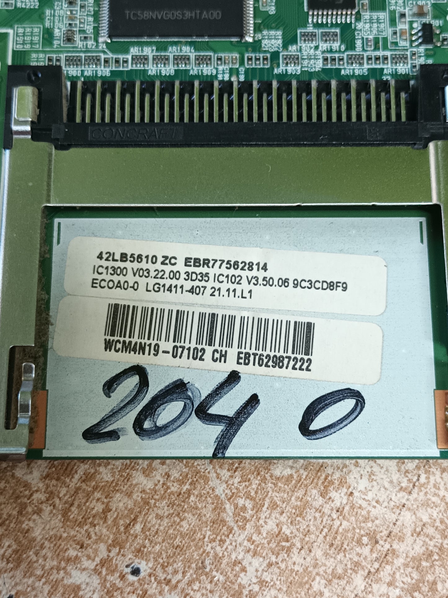 PLACA MAIN, EAX65361505(1.0), de TV LG42LB5610